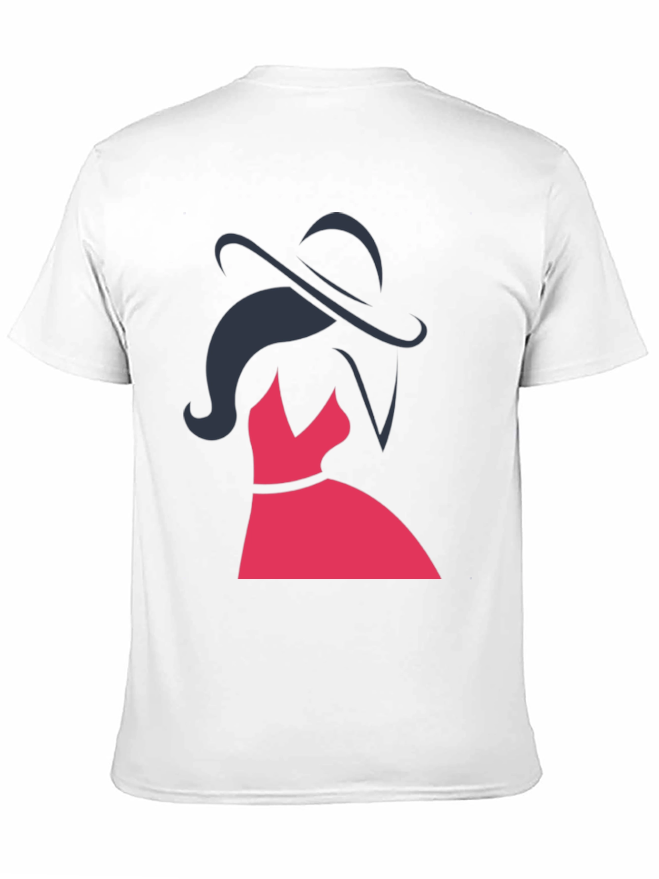 Black Elegant Woman Graphic Tee - Stylish Fashion Top view 11