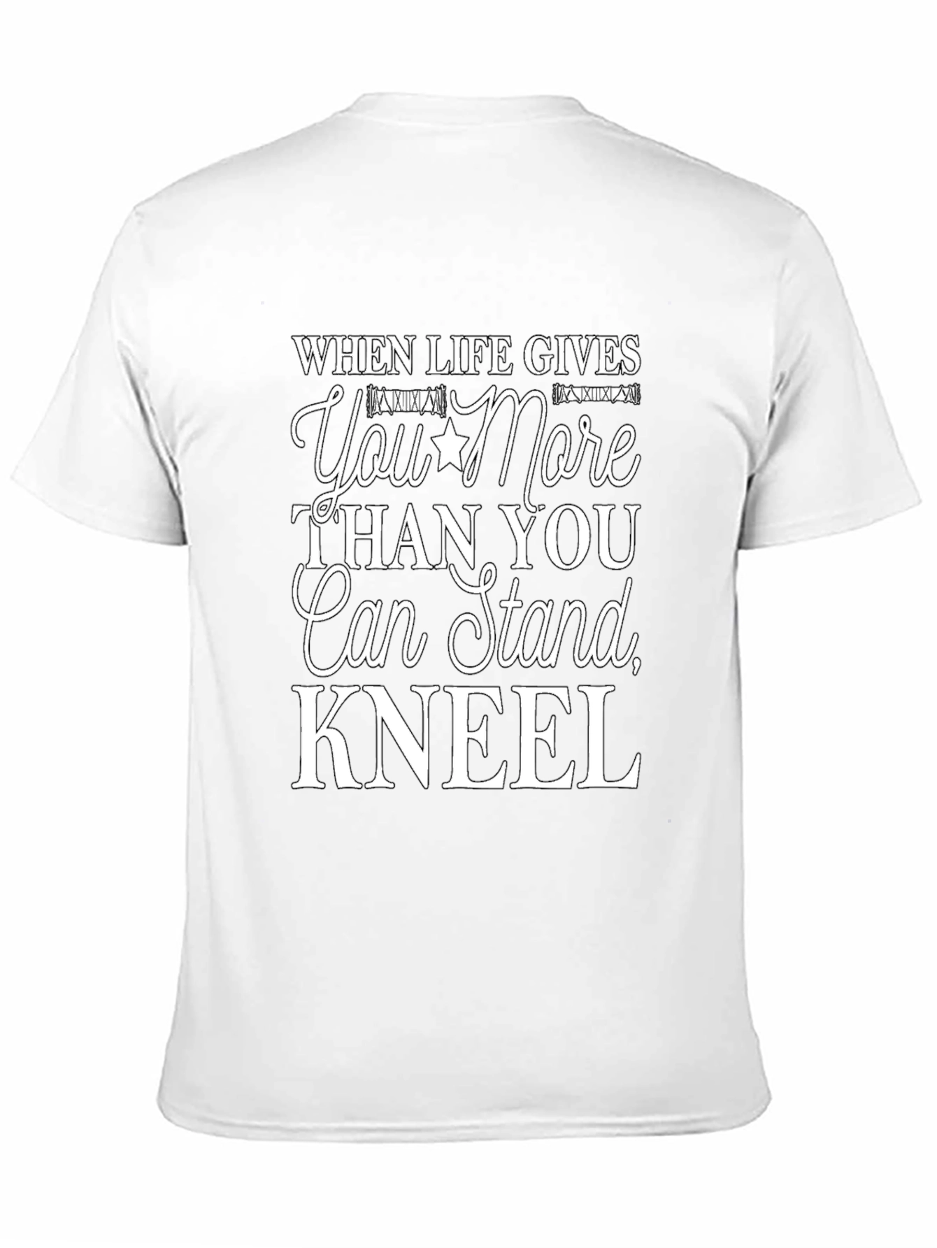 Black When Life Gives You More T-Shirt - Kneel Inspiration view 11