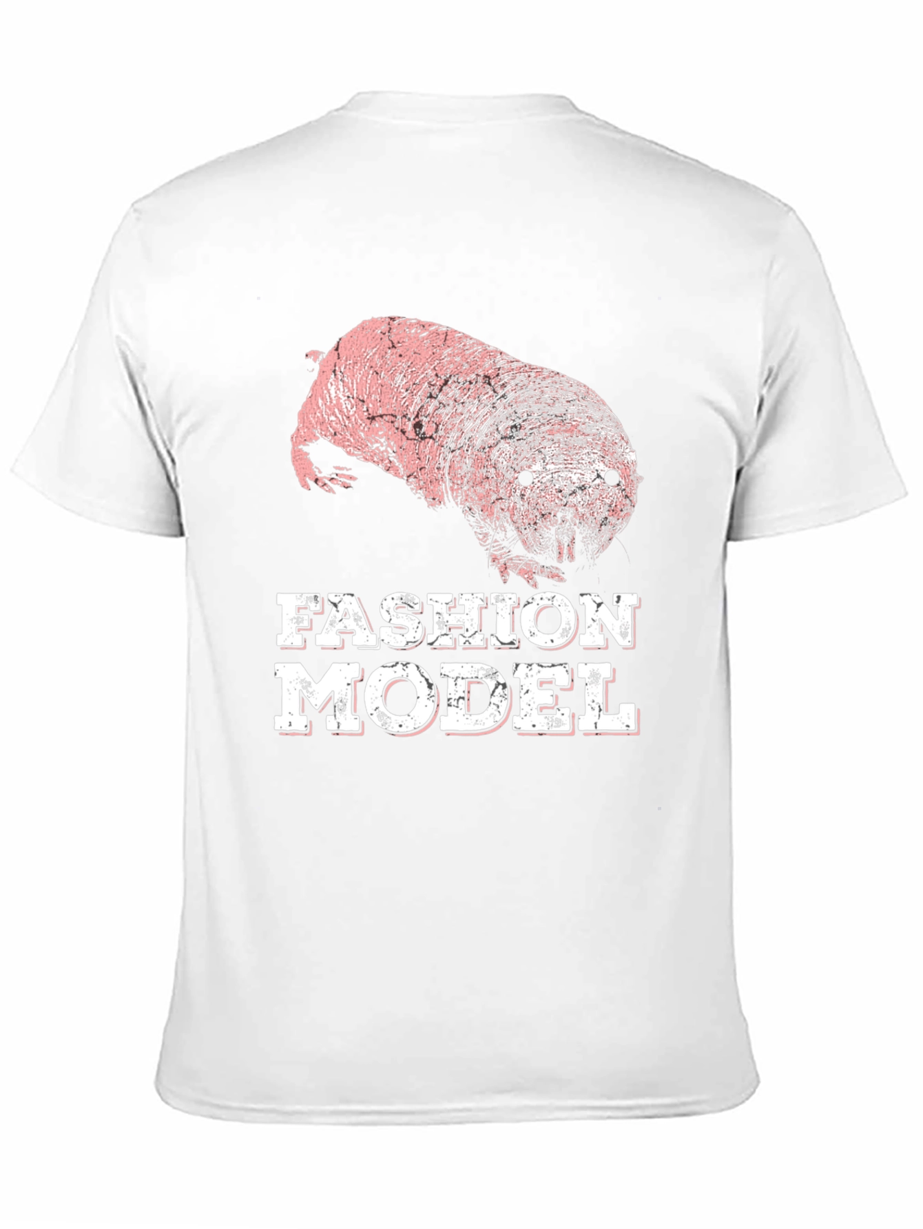 Black Naked Mole Rat Fashion Model T-Shirt view 11
