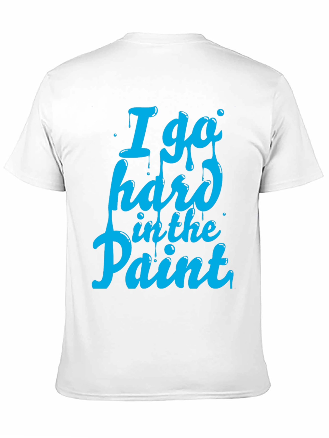 Black I Go Hard in the Paint T-Shirt - Basketball Inspired Tee view 11