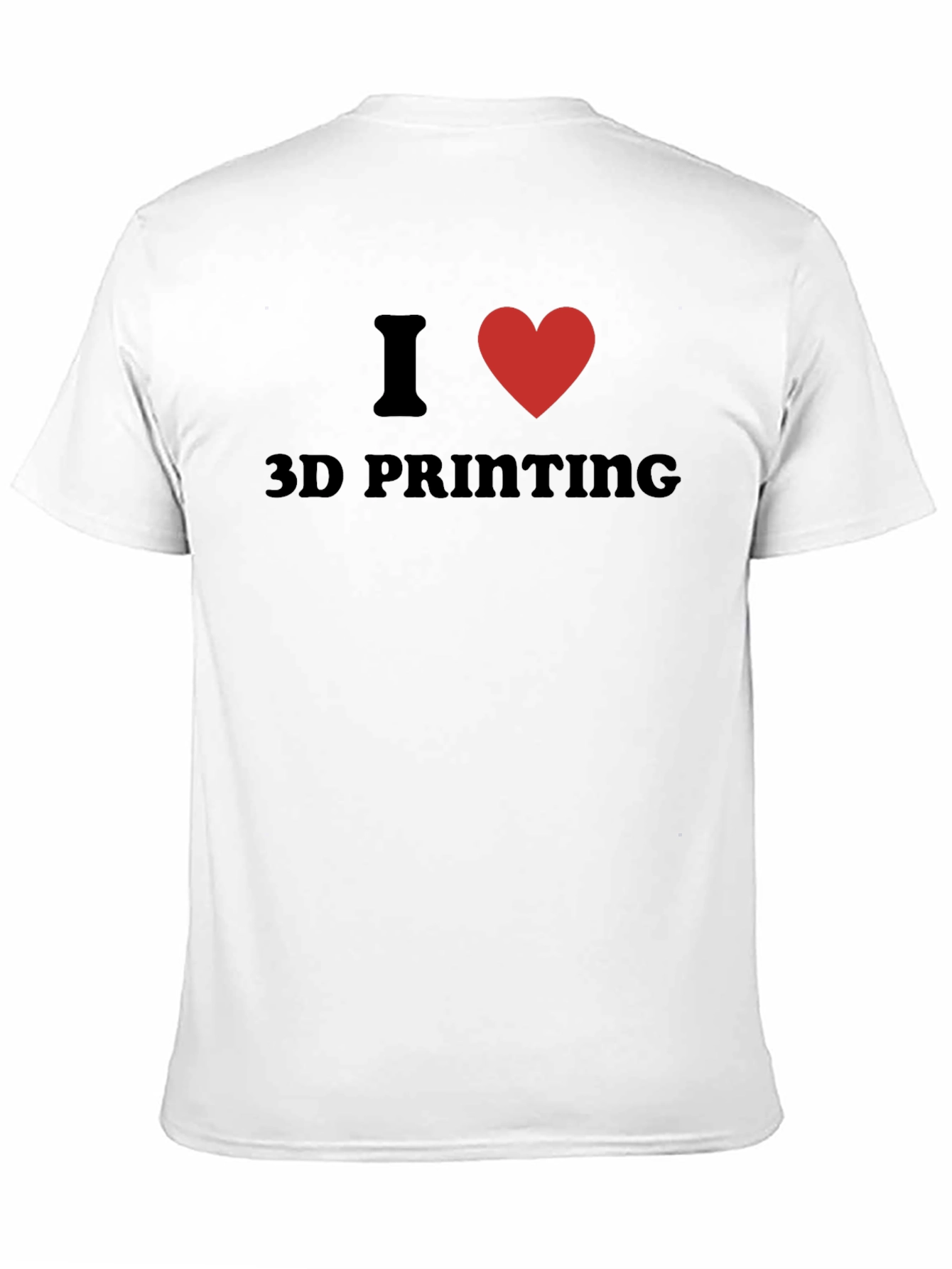 I Heart 3D Printing Black T-Shirt - 11