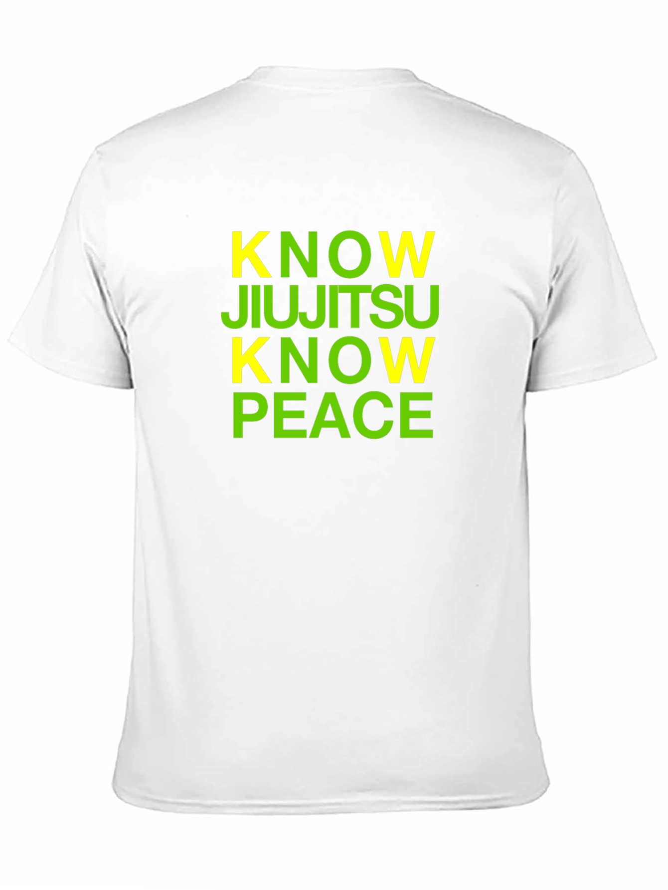 Black Know JiuJitsu Know Peace T-Shirt view 11