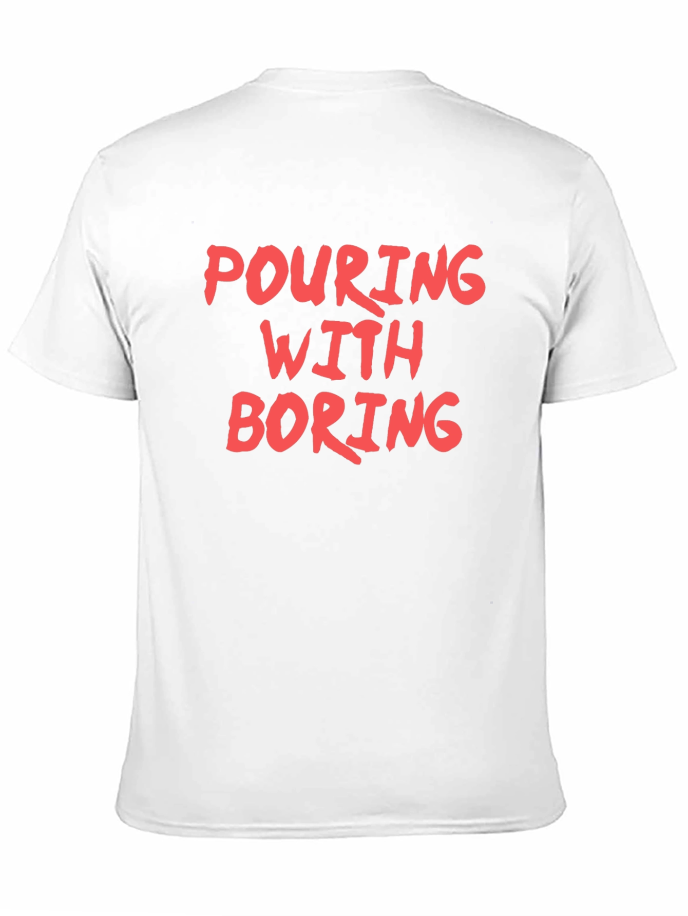 Black Pouring With Boring Graphic T-Shirt - Casual Wear view 11