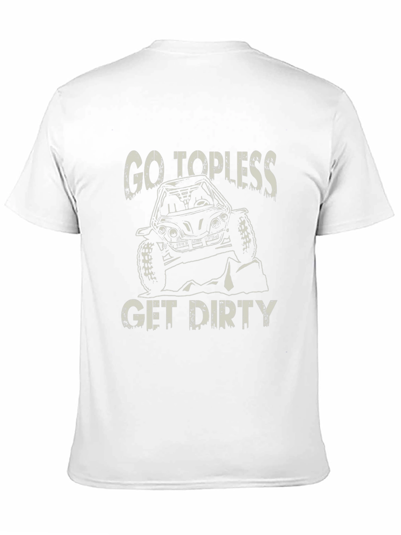 Black Go Topless Get Dirty T-Shirt - Off-Road Adventure Tee view 11
