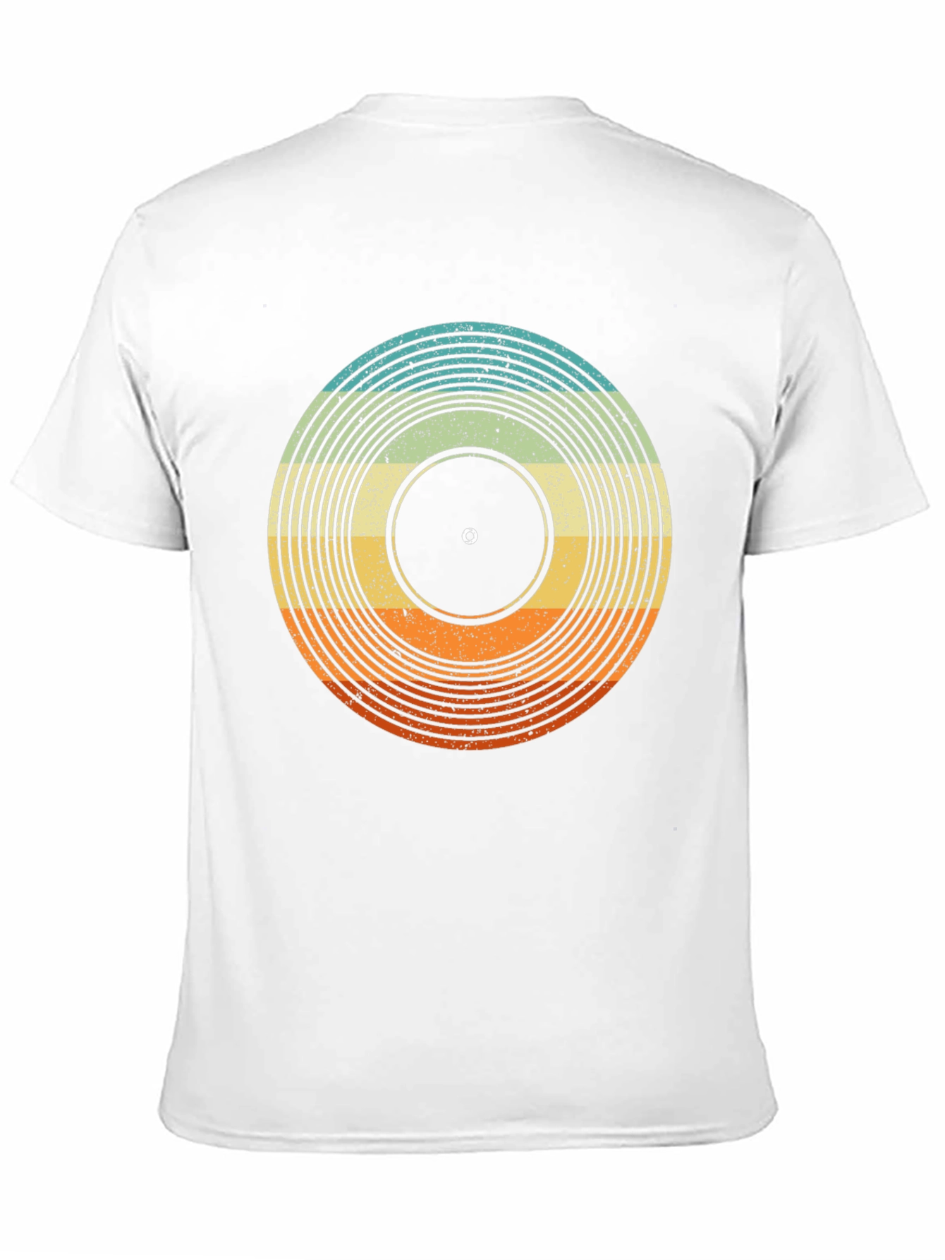 Black Retro Vinyl Record Graphic Tee - Vintage Style Music Lover Shirt view 11