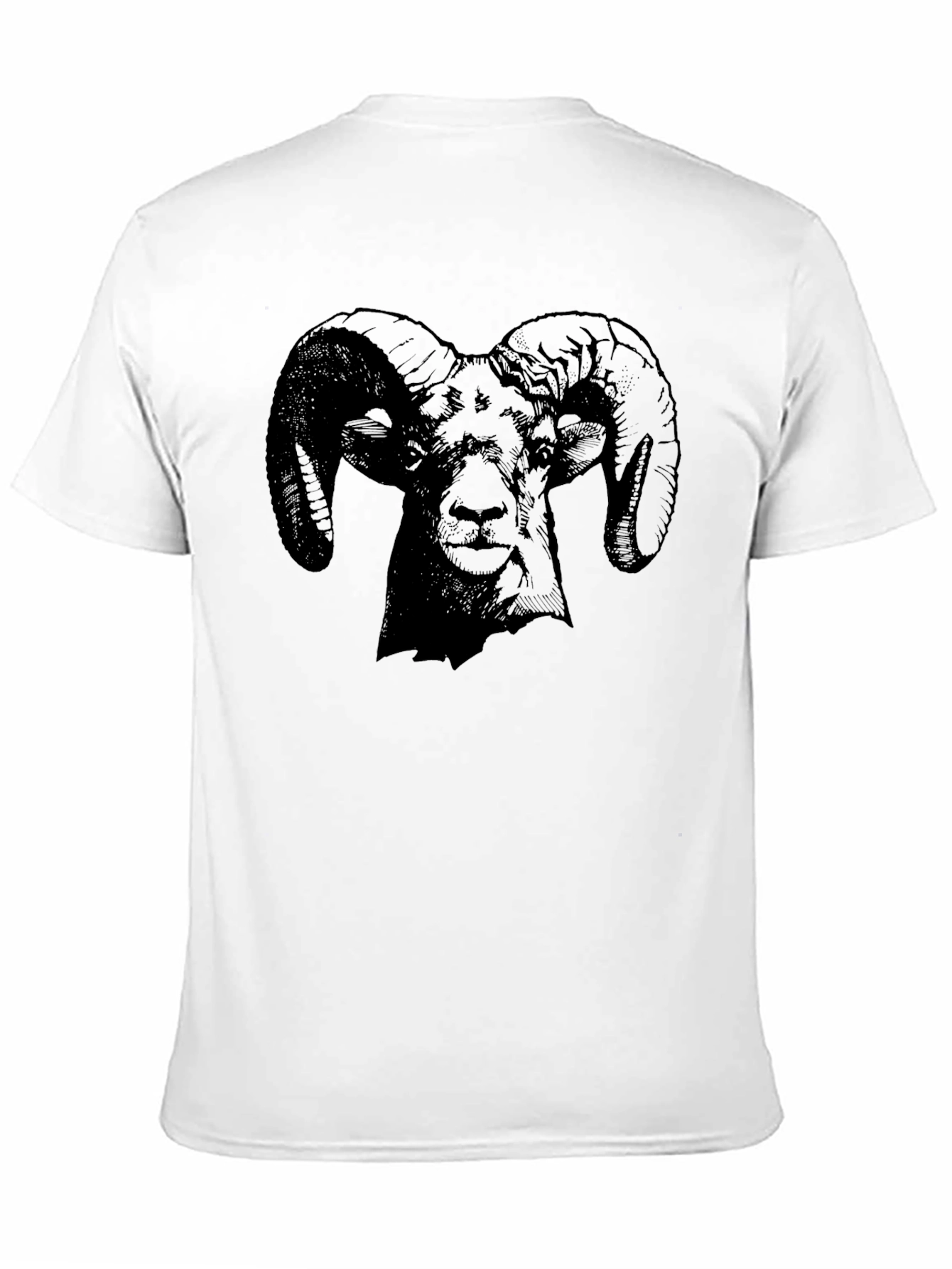 Black Ram Graphic Print Black T-Shirt view 11