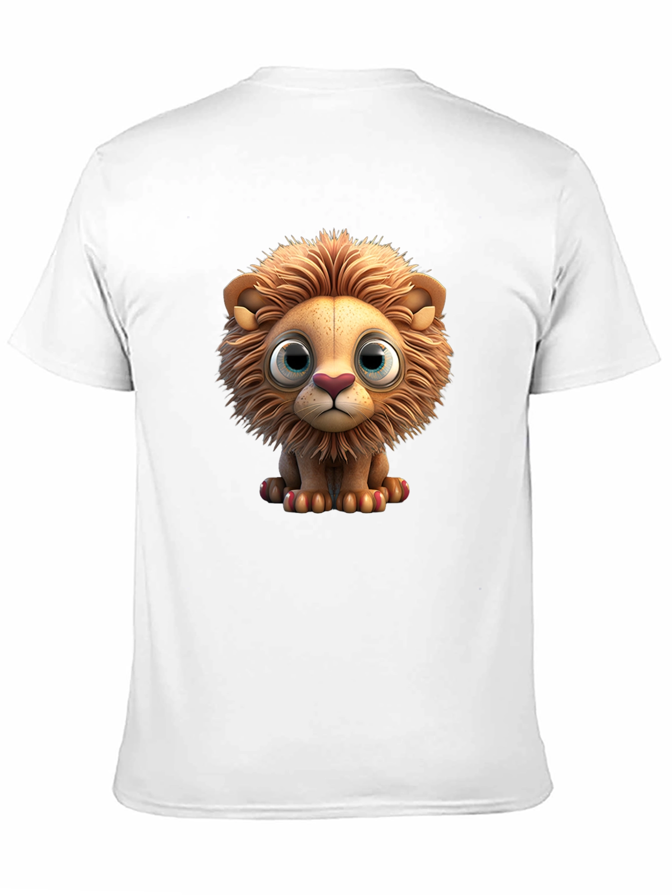Black Cute Lion Graphic T-Shirt view 11
