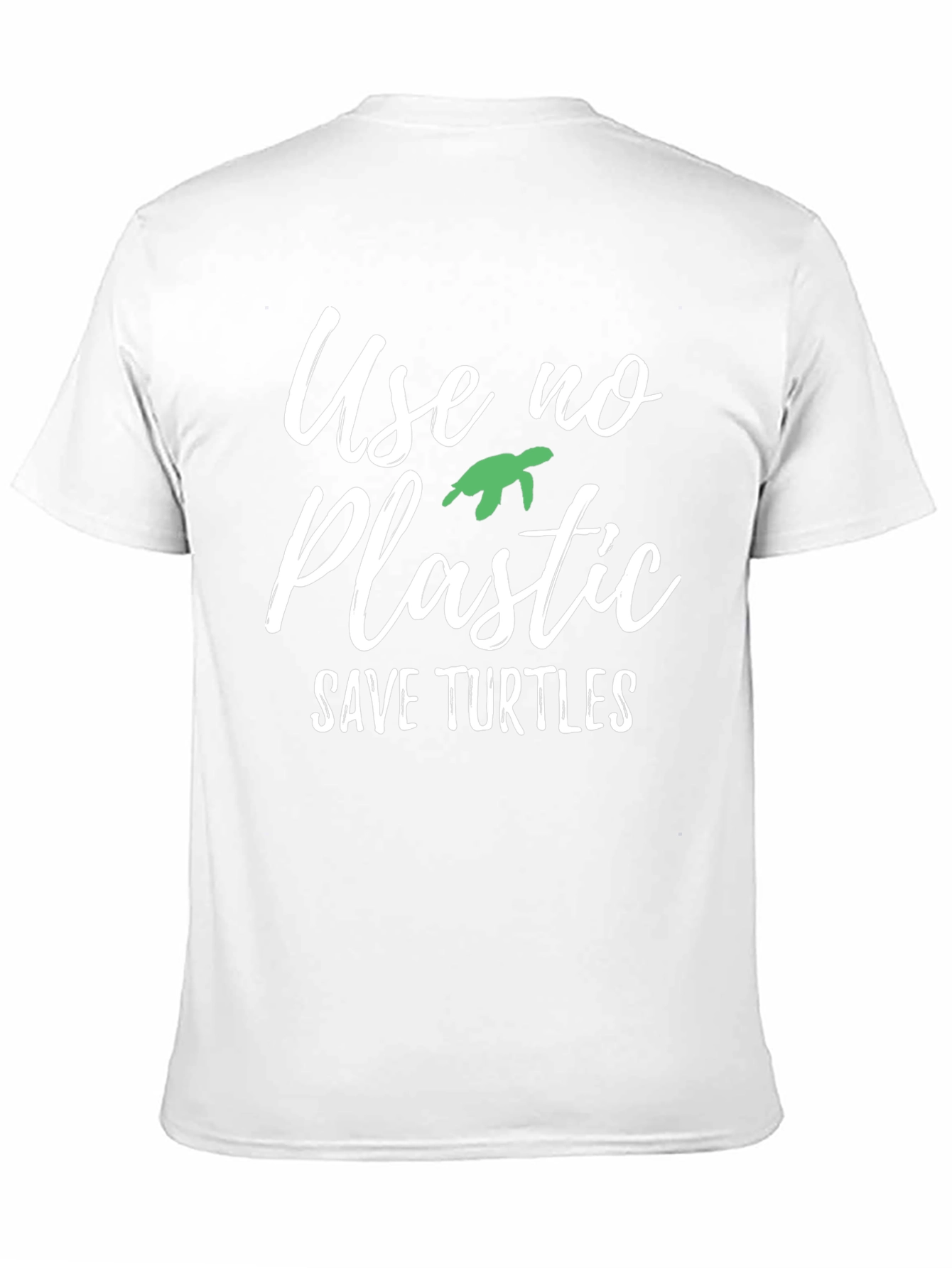 Black Eco-Friendly "Use No Plastic" Graphic Tee view 11