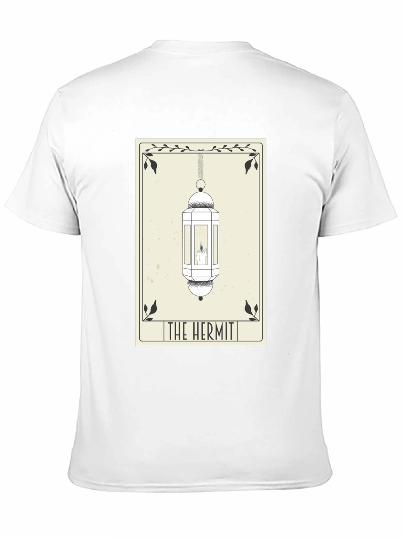 Black The Hermit Tarot Card T-Shirt - Occult Design view 11