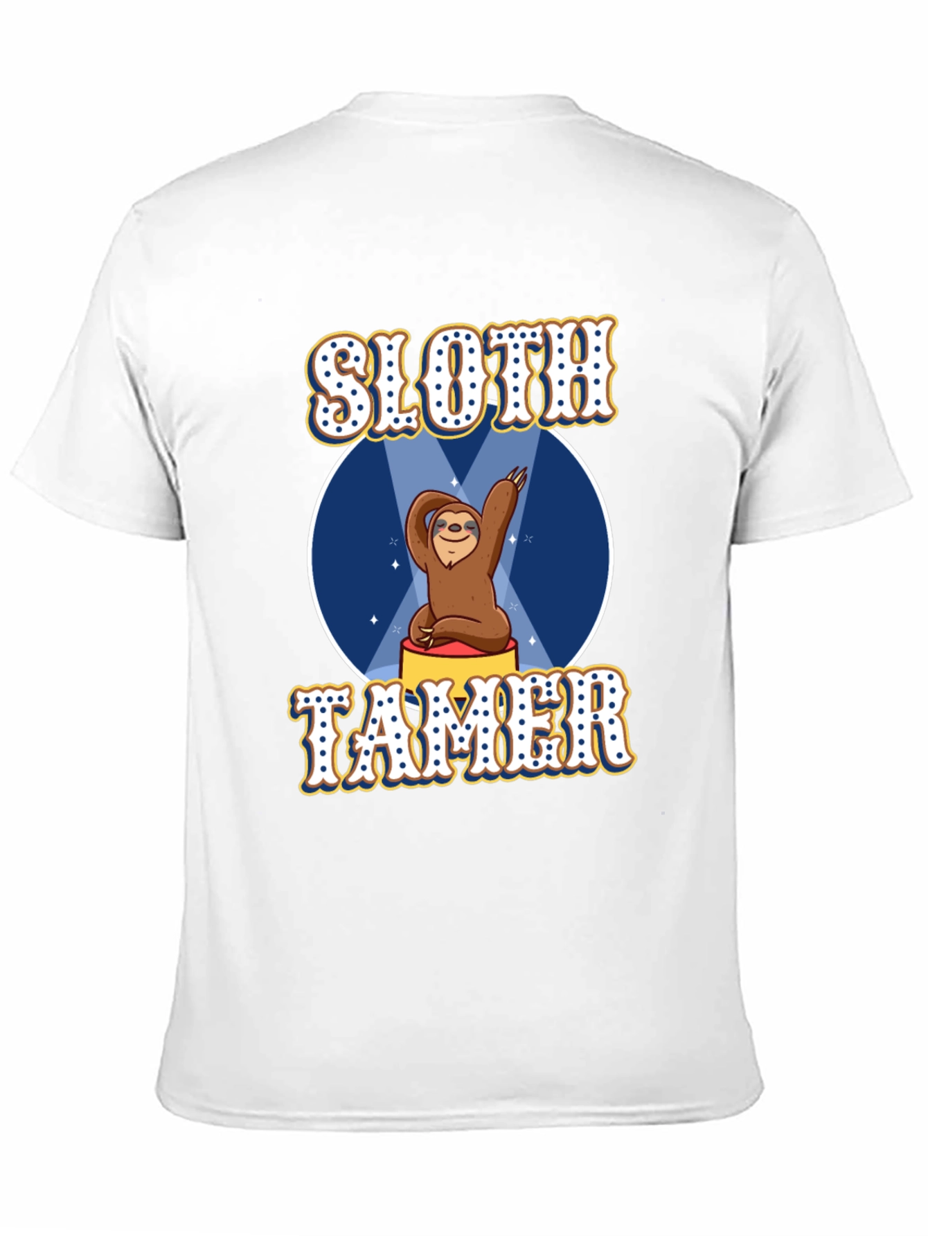Black Sloth Tamer Graphic Tee - Funny Animal Lover T-Shirt view 11