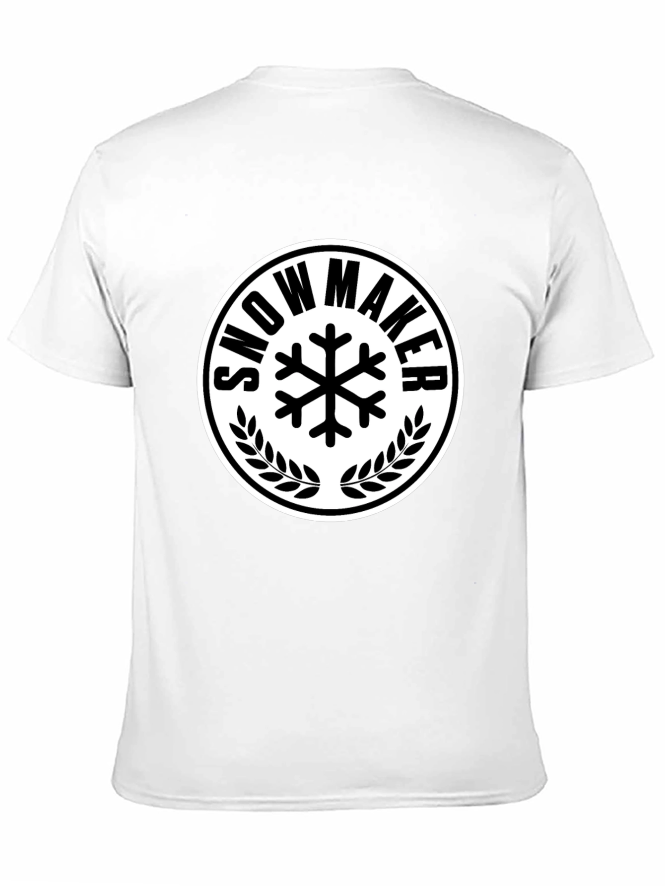 Black Snowmaker Graphic Tee - Winter Sports T-Shirt view 11