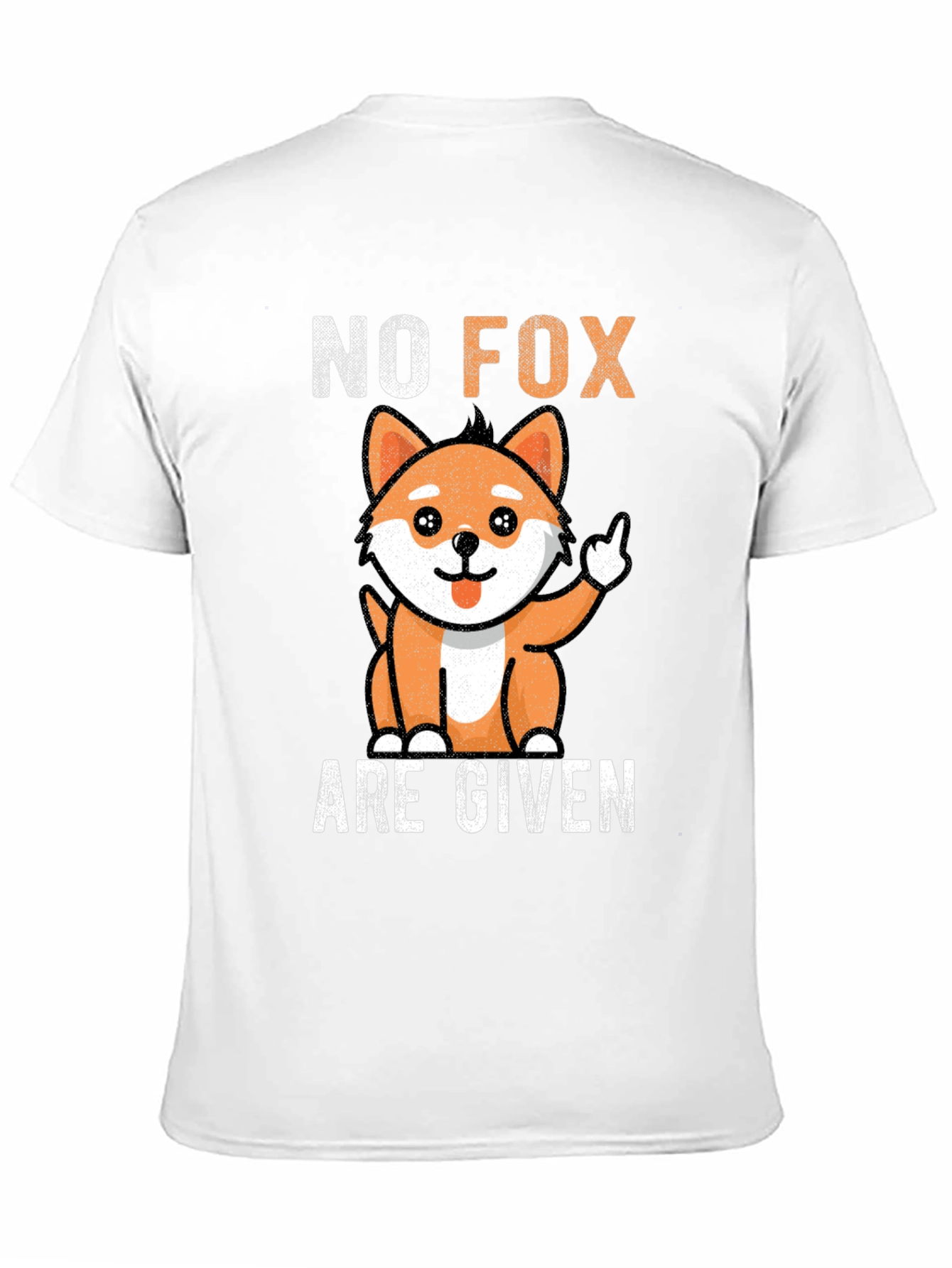 Black No Fox Given Graphic Tee - Funny Animal Design view 11