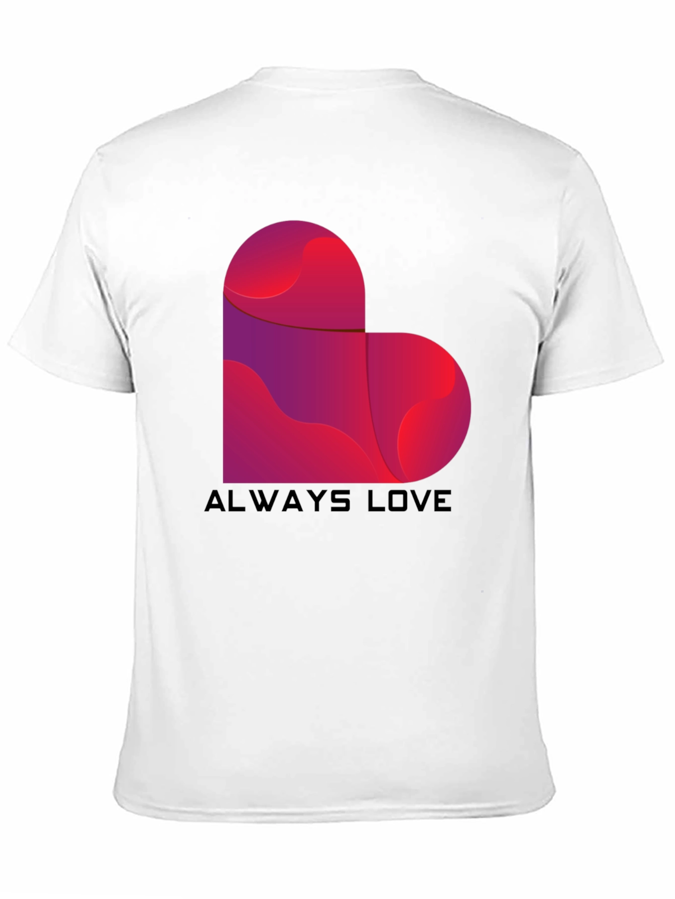Black Always Love Heart Graphic Tee - Black view 11