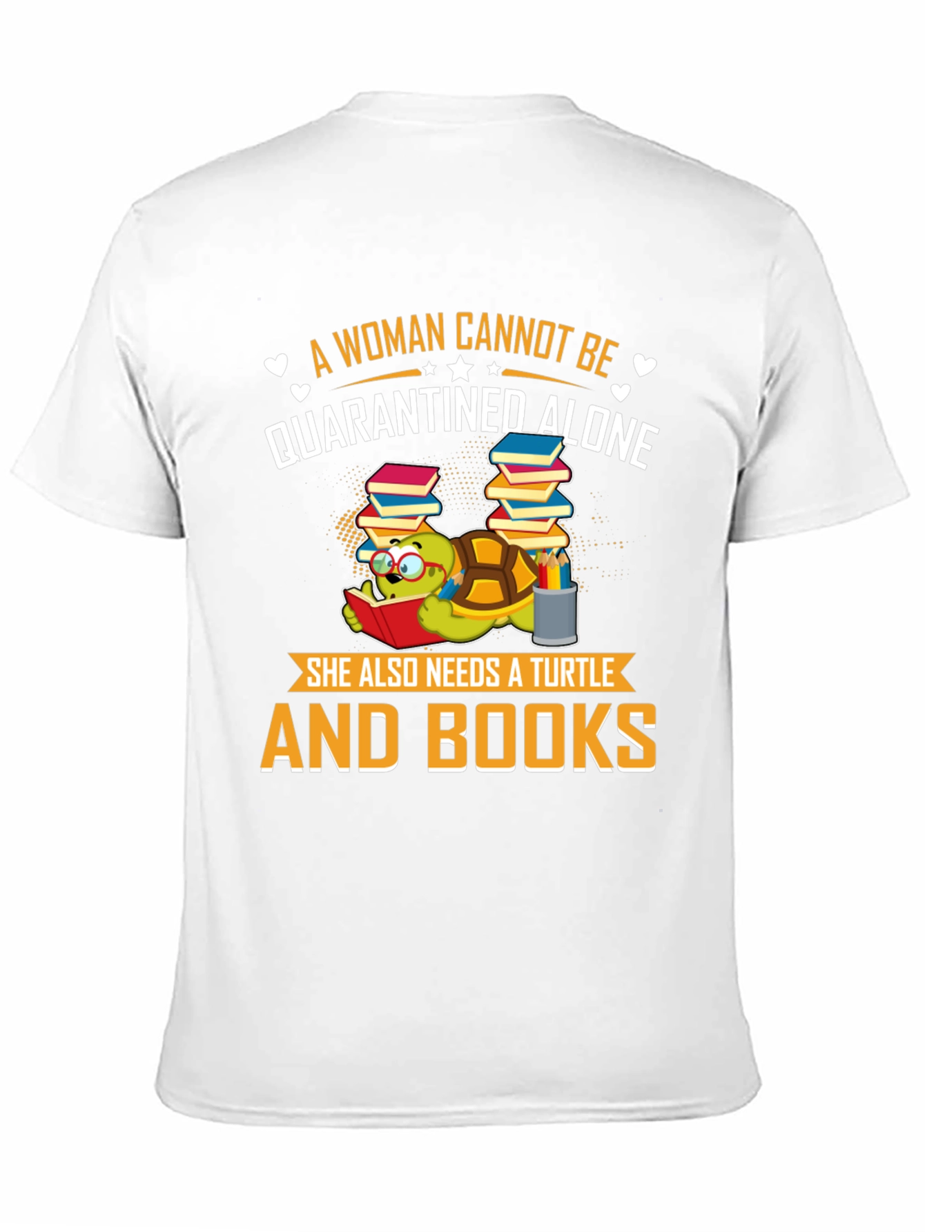 Black A Woman Cannot Be Quarantined Alone Turtle T-Shirt view 11