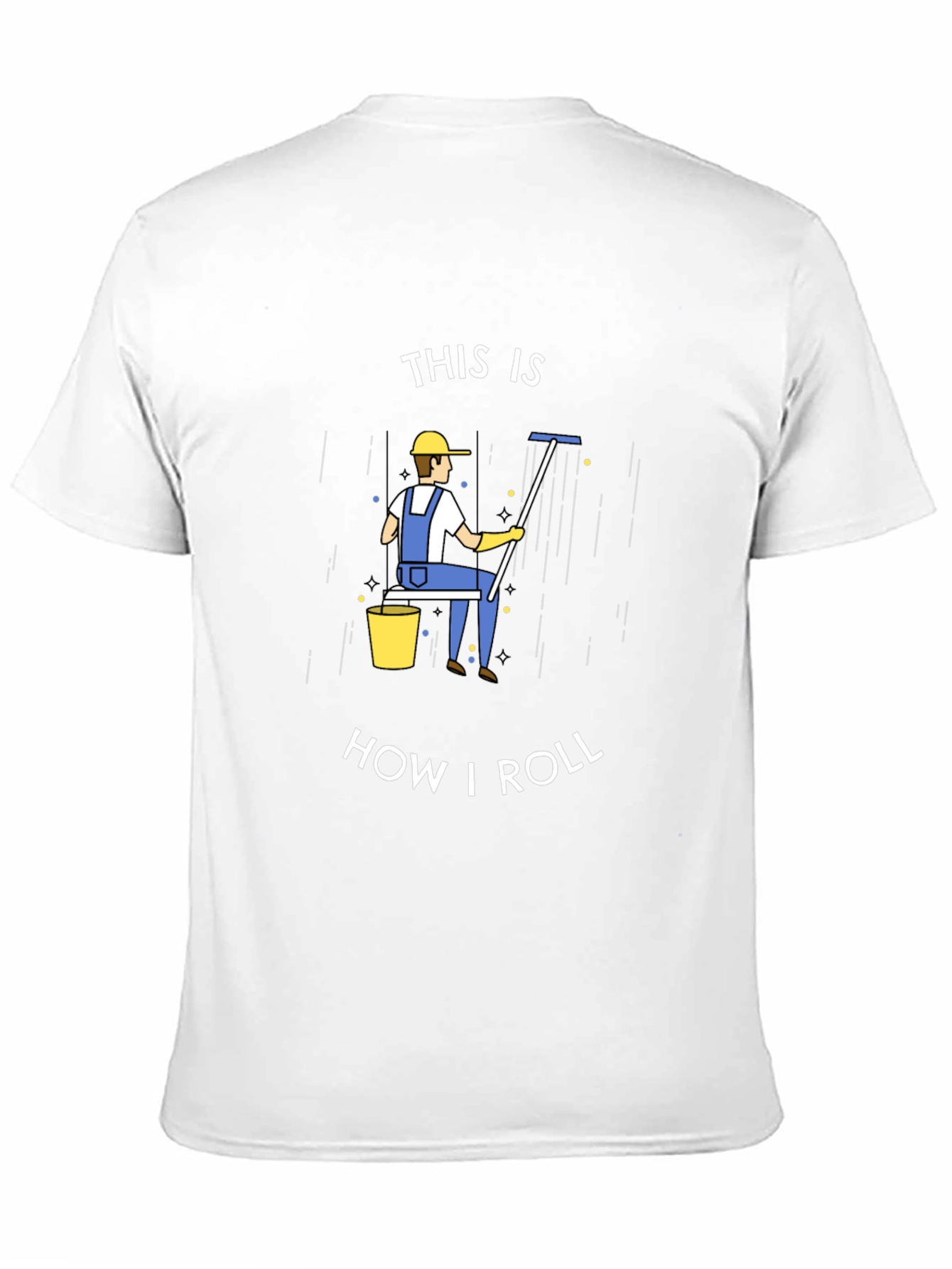 Black Window Washer T-Shirt - This is How I Roll view 11