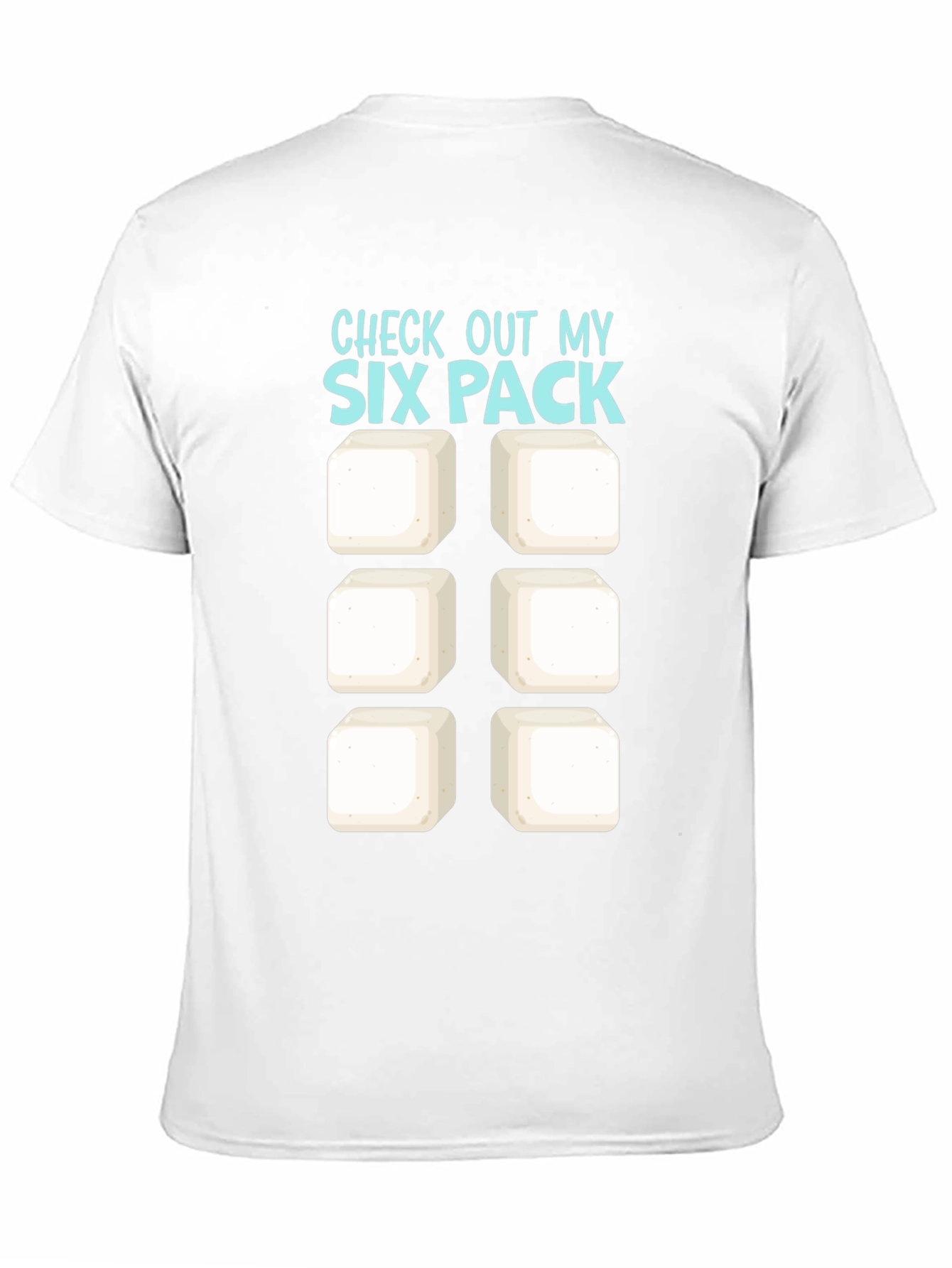 Black Check Out My Six Pack T-Shirt - Funny Abs Tee view 11