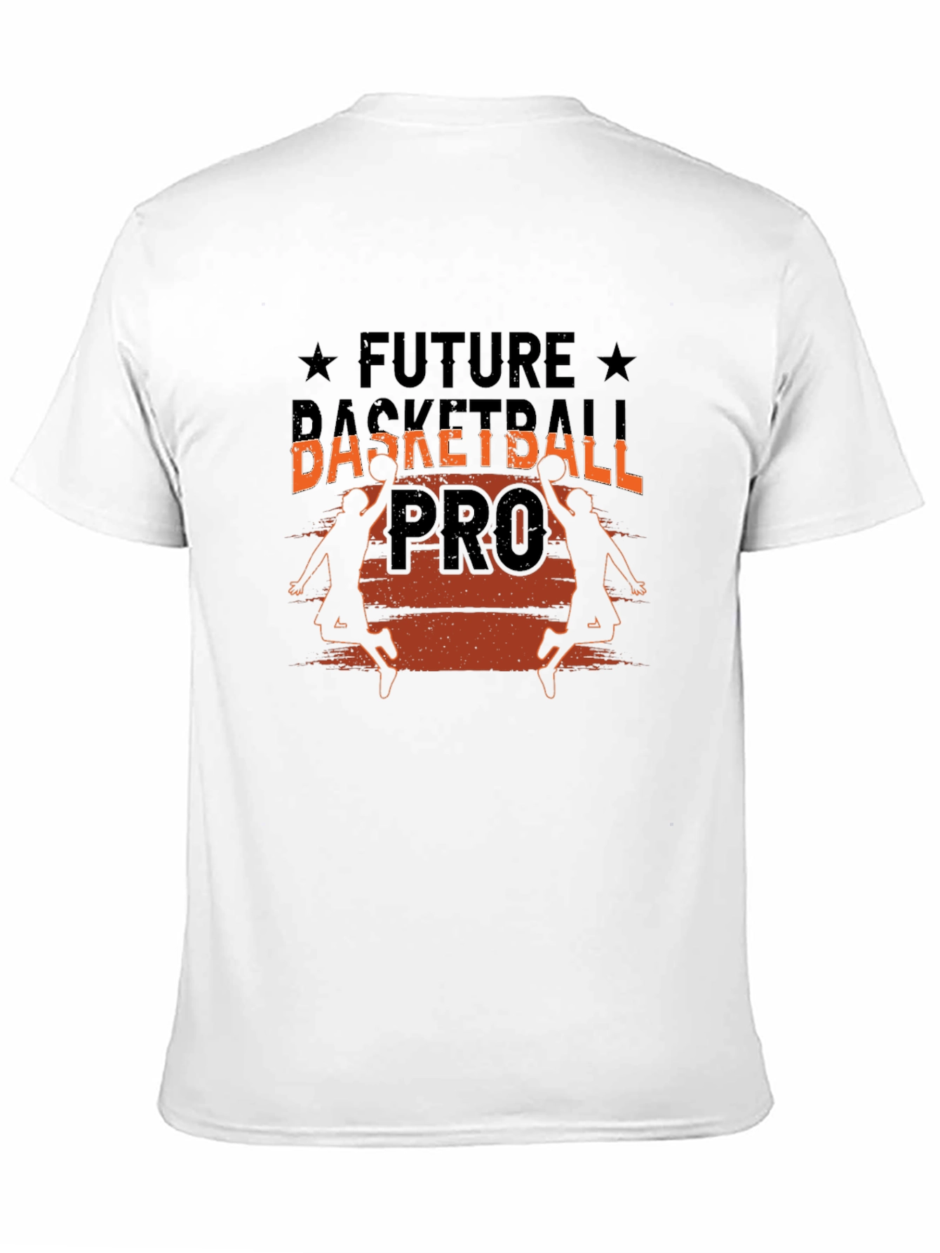 Black Future Basketball Pro Graphic Tee - Black Cotton T-Shirt view 11