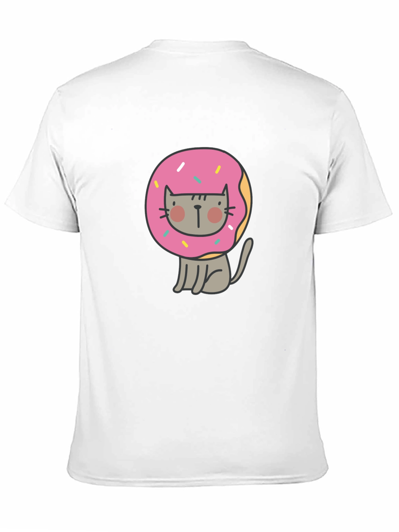 Black Donut Cat Graphic Tee - Cute and Funny view 11