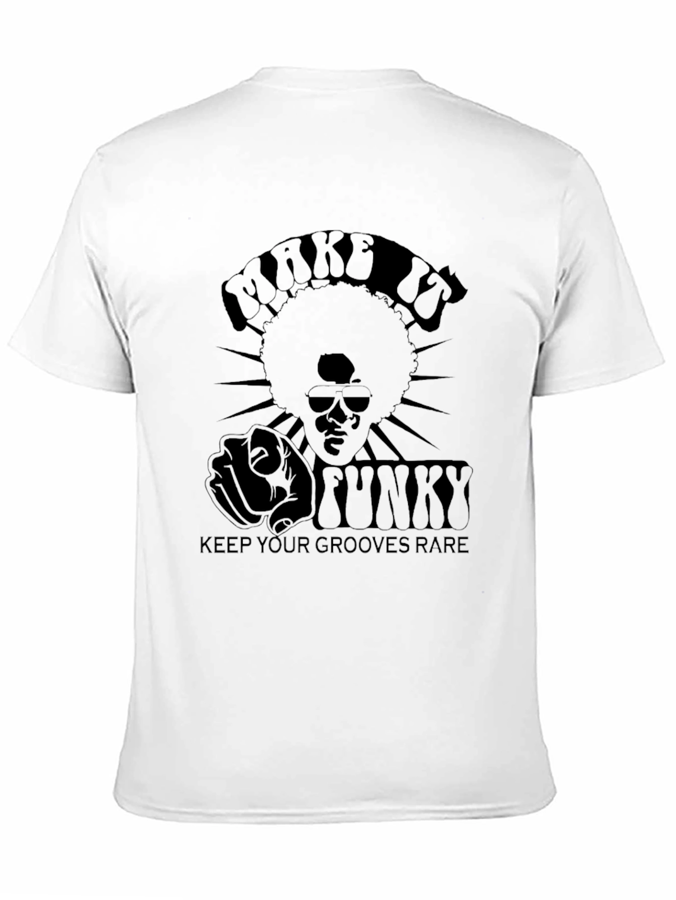 Black Make it Funky T-Shirt - Retro Grooves Rare view 11