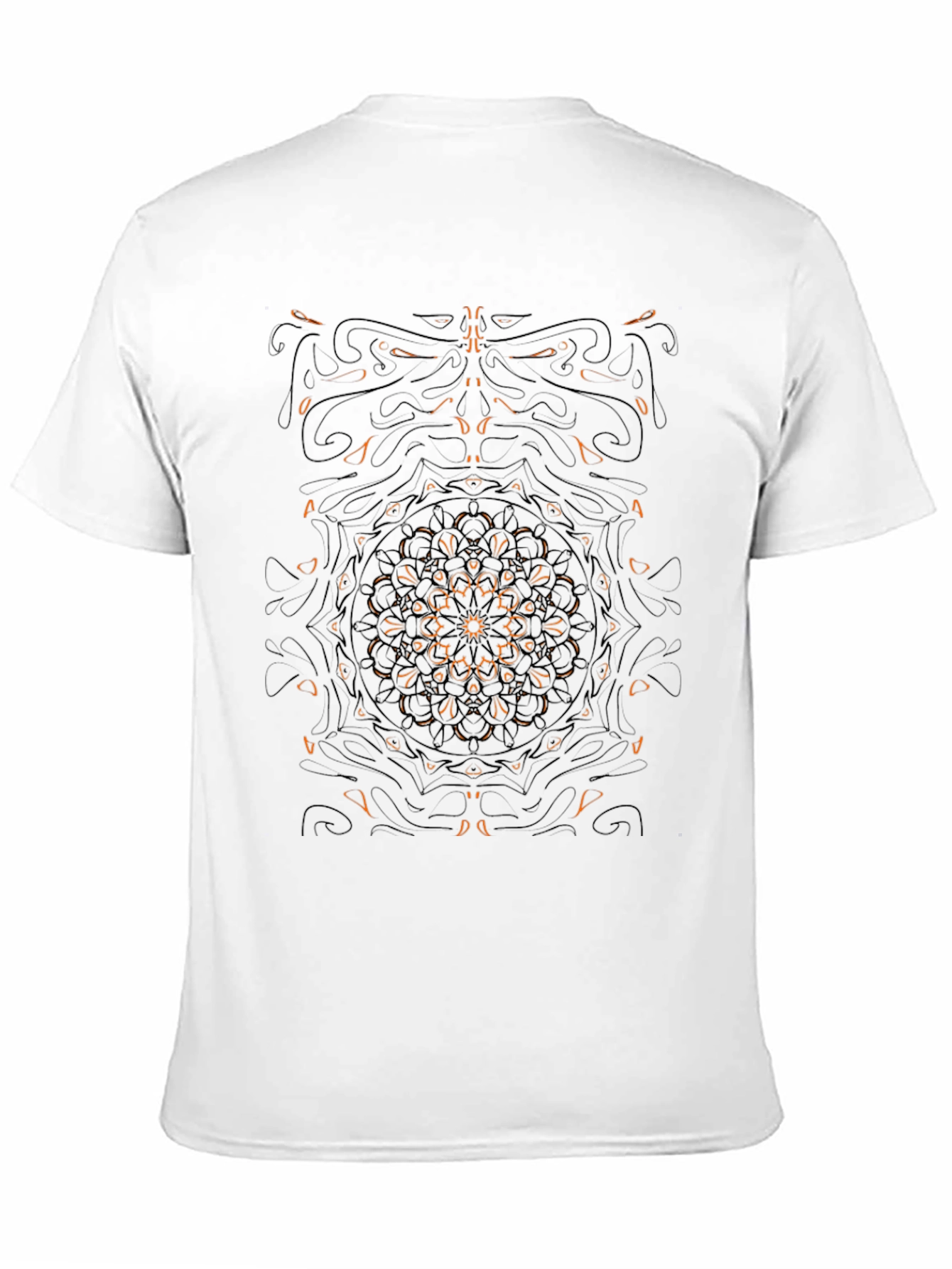 Black Abstract Graphic Black Tee view 11