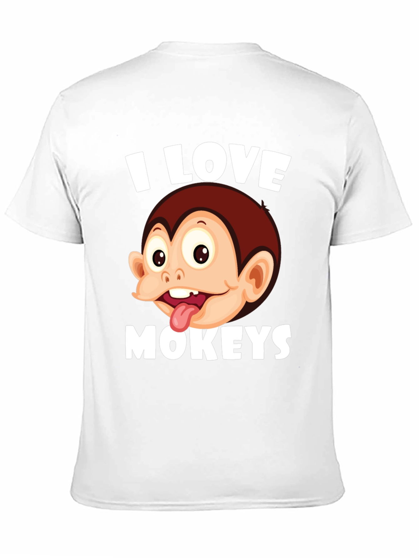 Black I Love Monkeys Graphic Tee - Novelty Design view 11
