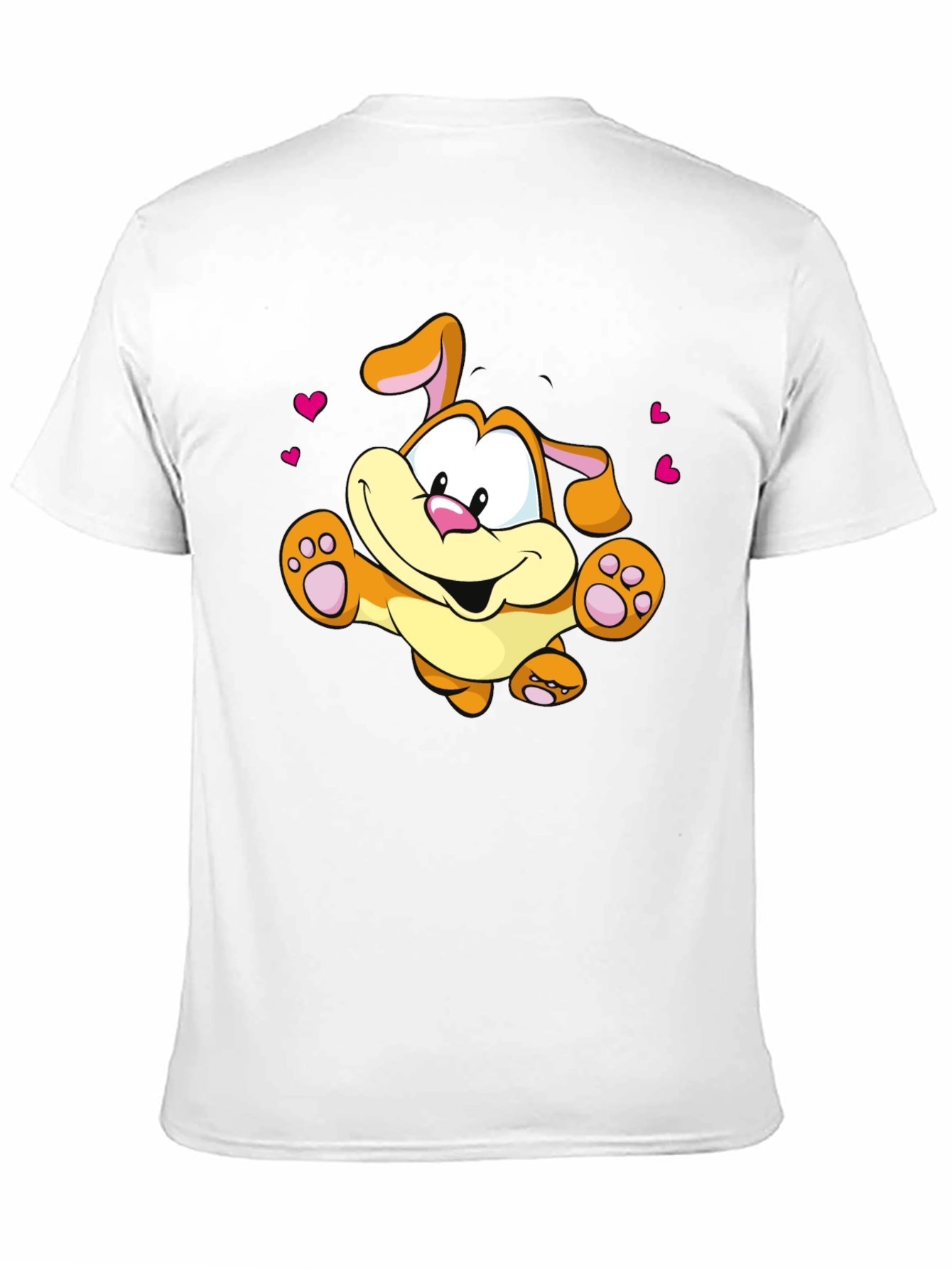 Black Cartoon Dog T-Shirt - Cute & Playful Design view 11