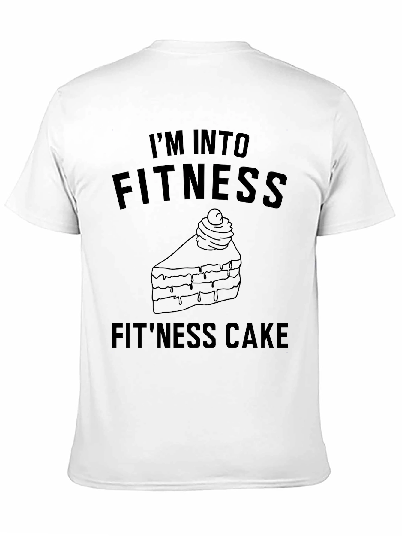 Black I'm Into Fitness Fit'ness Cake T-Shirt view 11