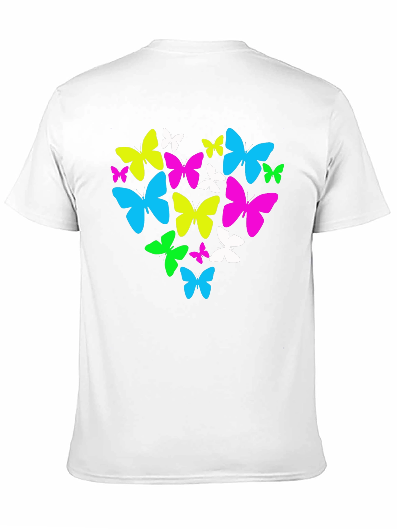 Black Butterfly Heart Graphic T-Shirt - Black view 11