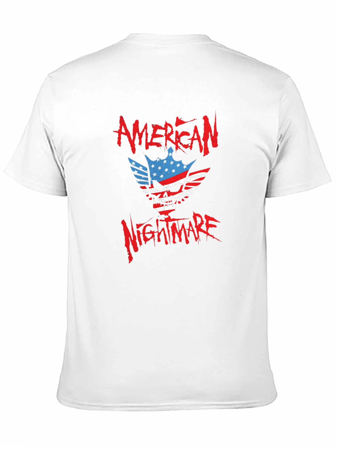 Black American Nightmare Graphic Print T-Shirt view 11