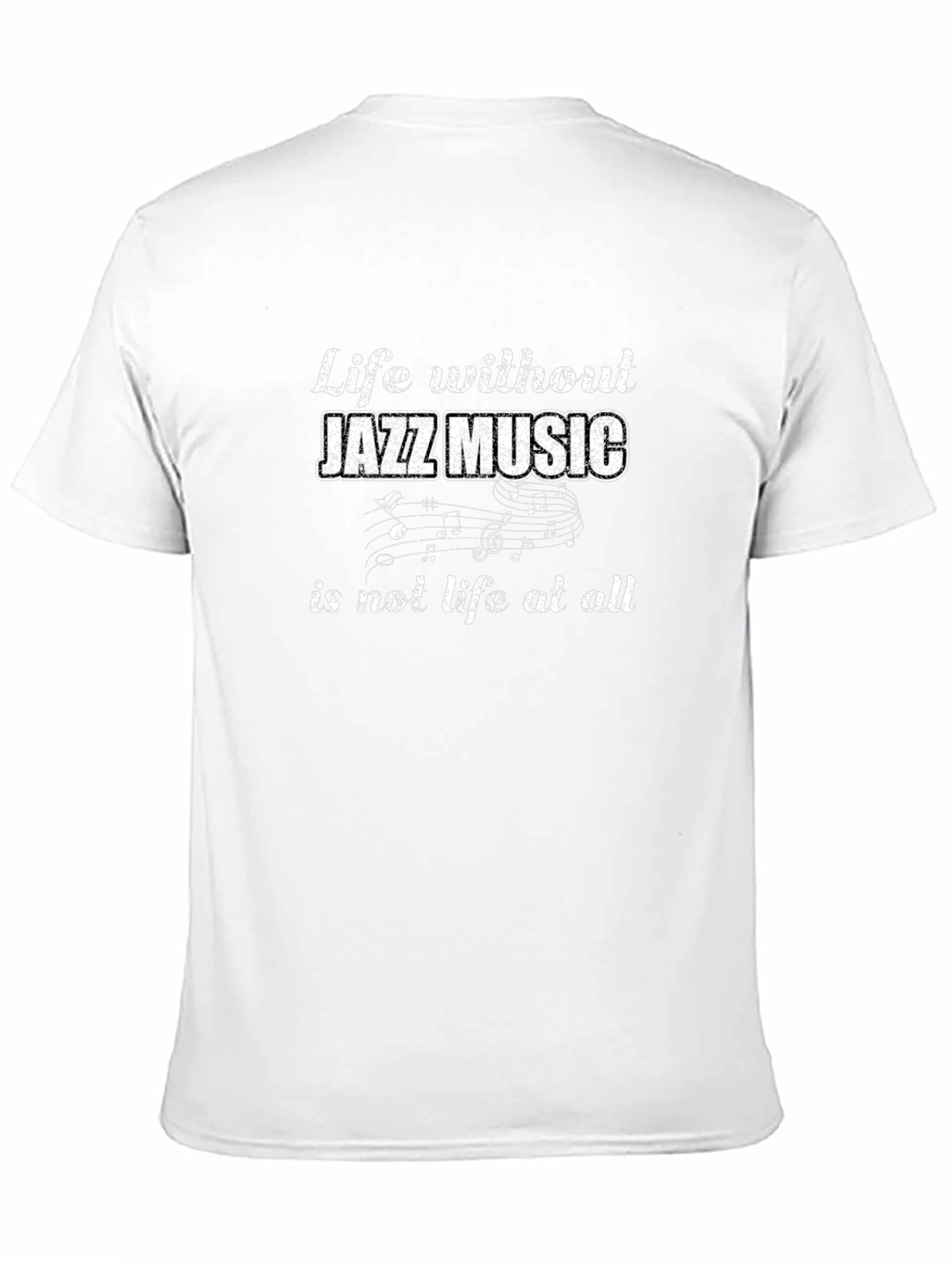 Black Jazz Music Lover T-Shirt - Life Without Jazz Tee view 11