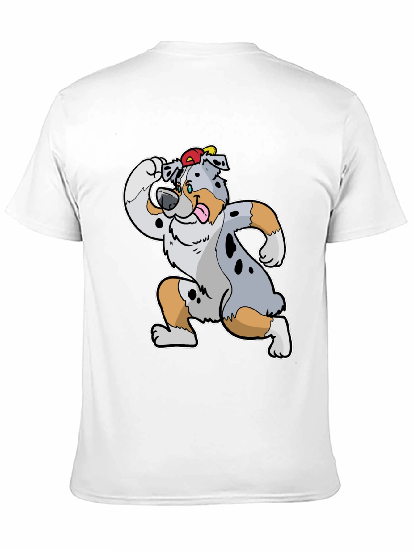 Black Dog Cartoon T-Shirt view 11