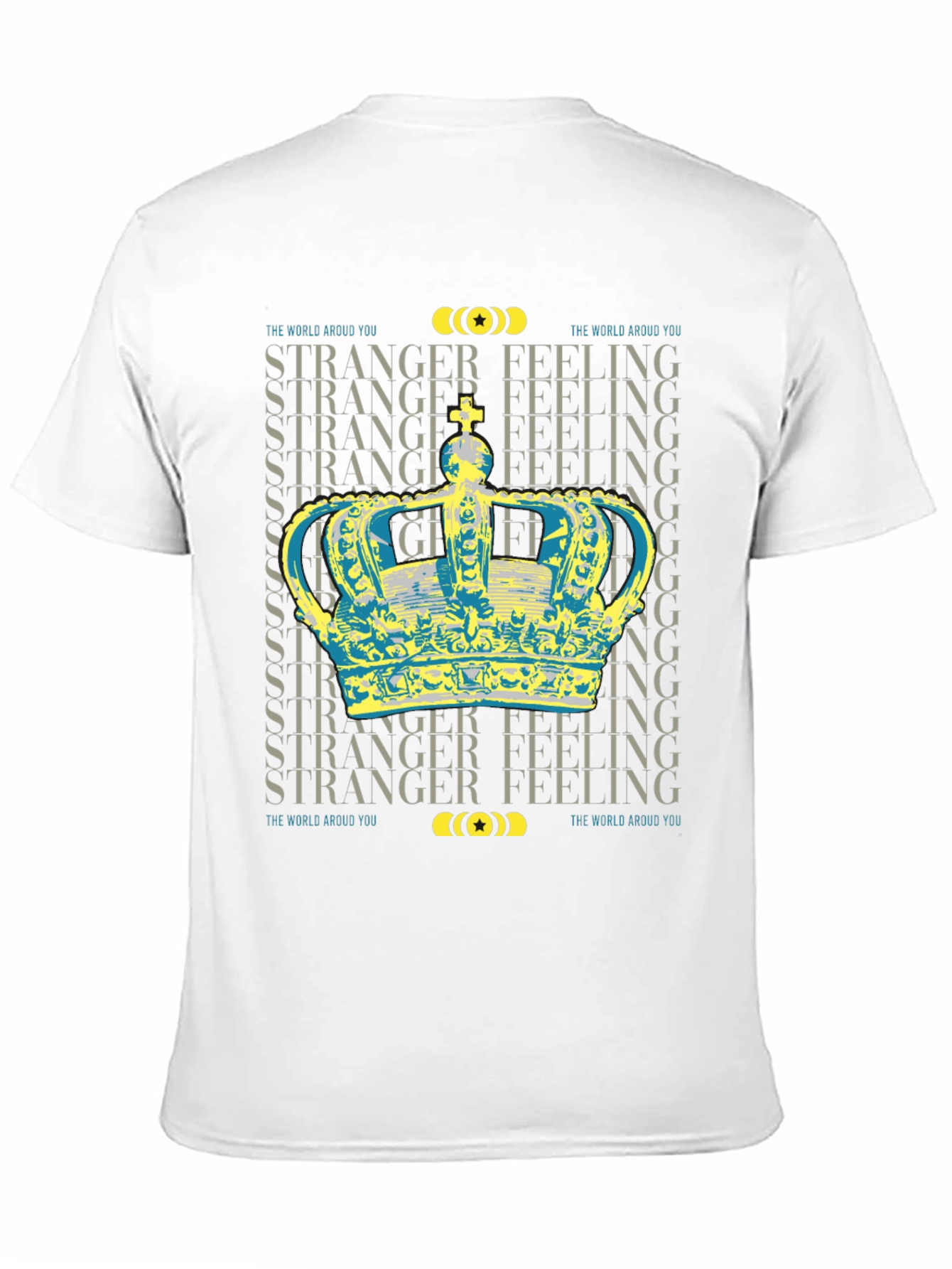 Black Stranger Feeling Crown Graphic Black T-Shirt view 11