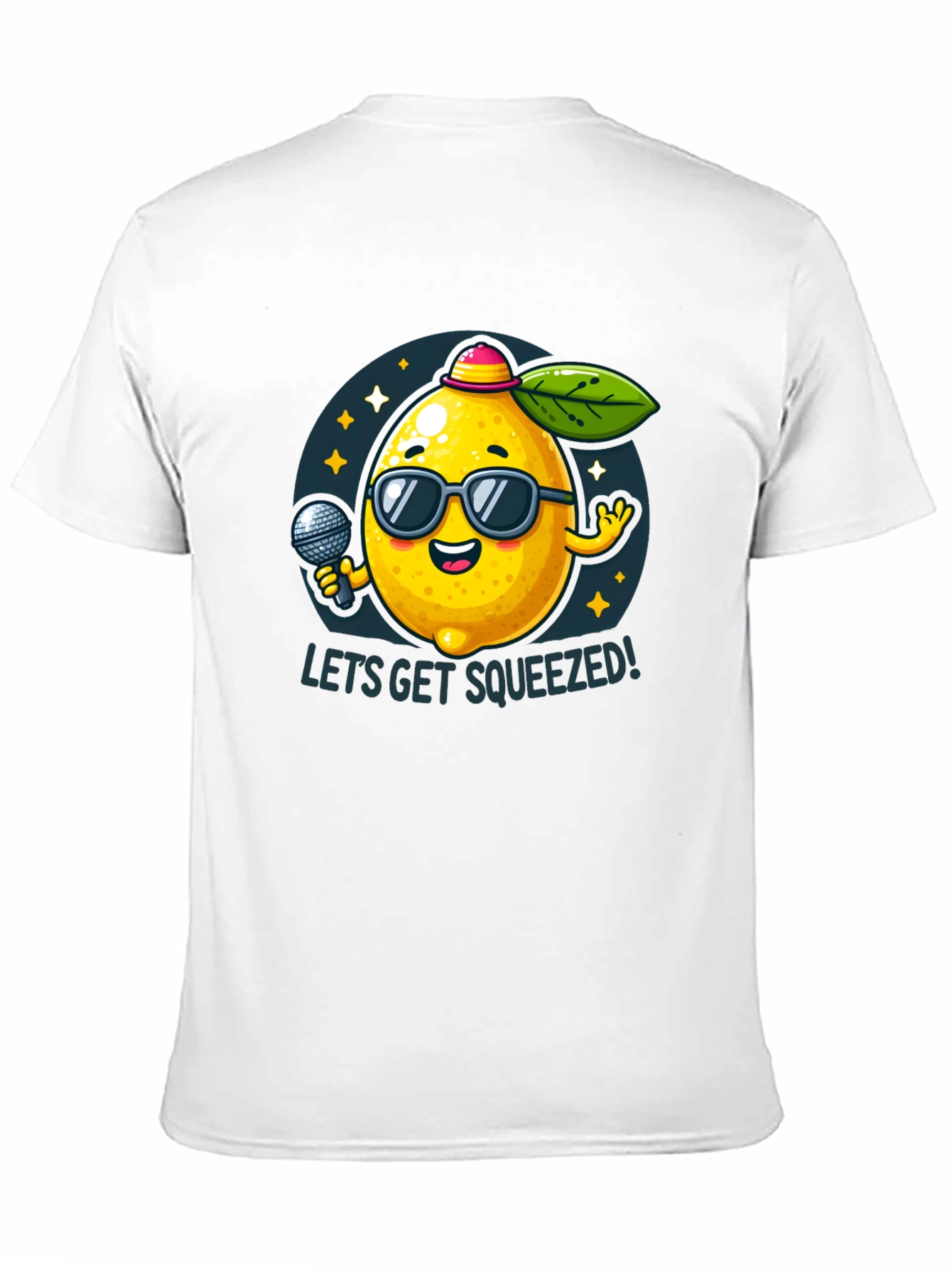 Black Funny Lemon T-Shirt - Let's Get Squeezed! view 11