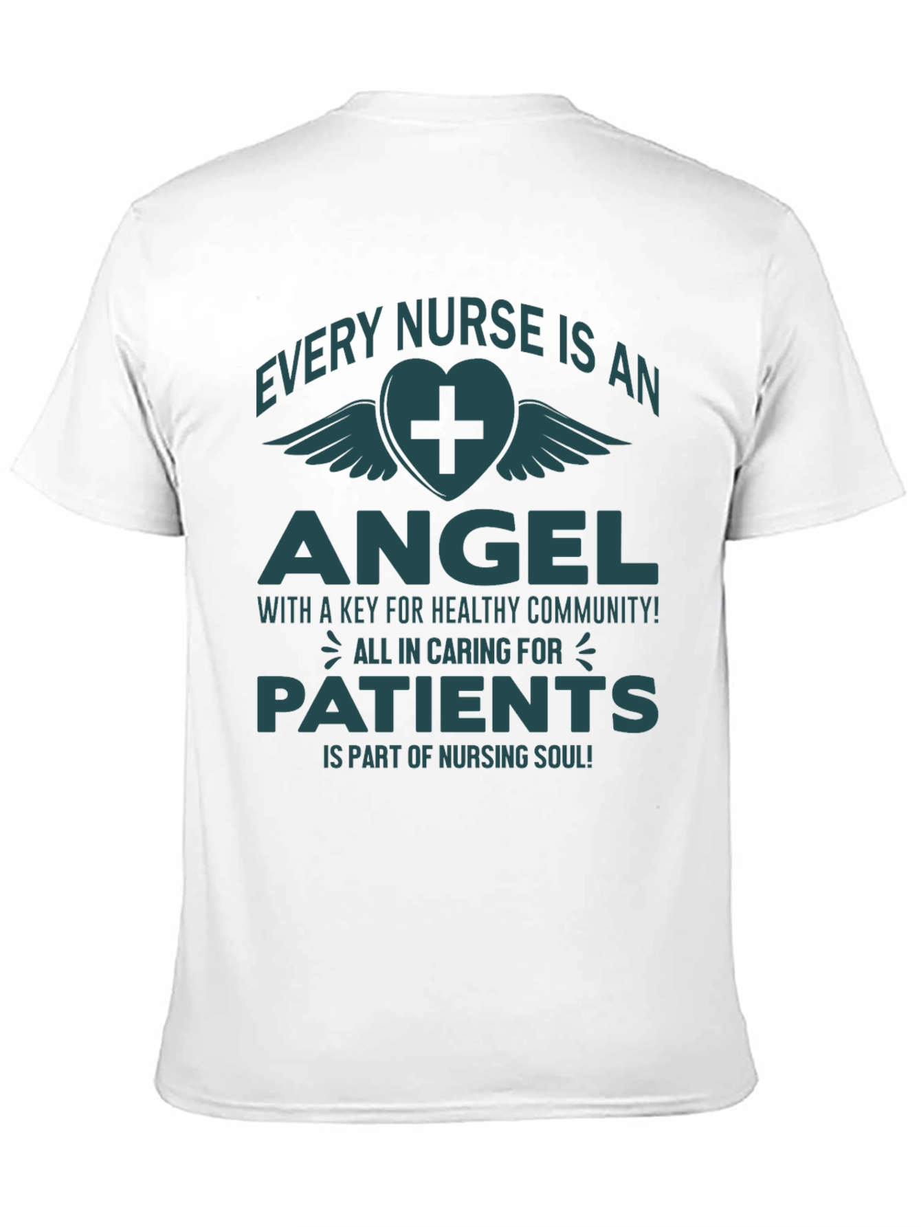 Black Every Nurse is an Angel T-Shirt view 11
