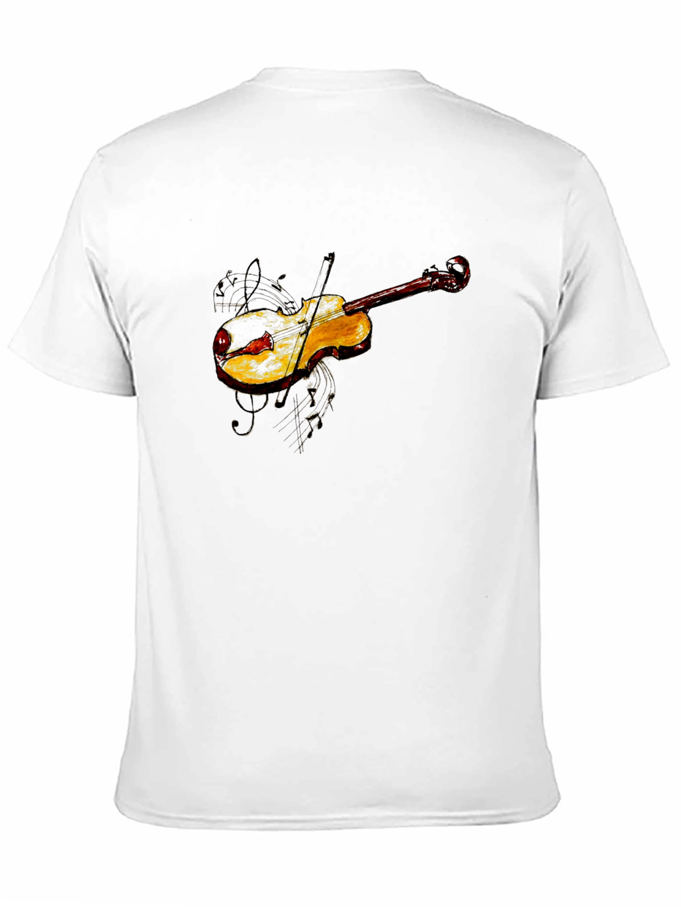 Black Violin Graphic Tee - Black Cotton Blend view 11