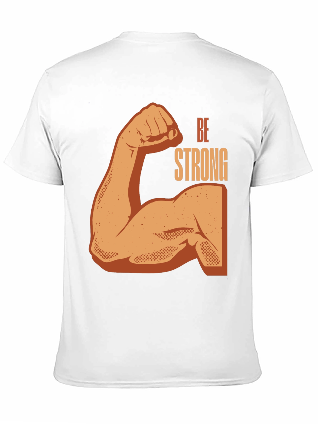 Black Be Strong Graphic Print Black T-Shirt view 11