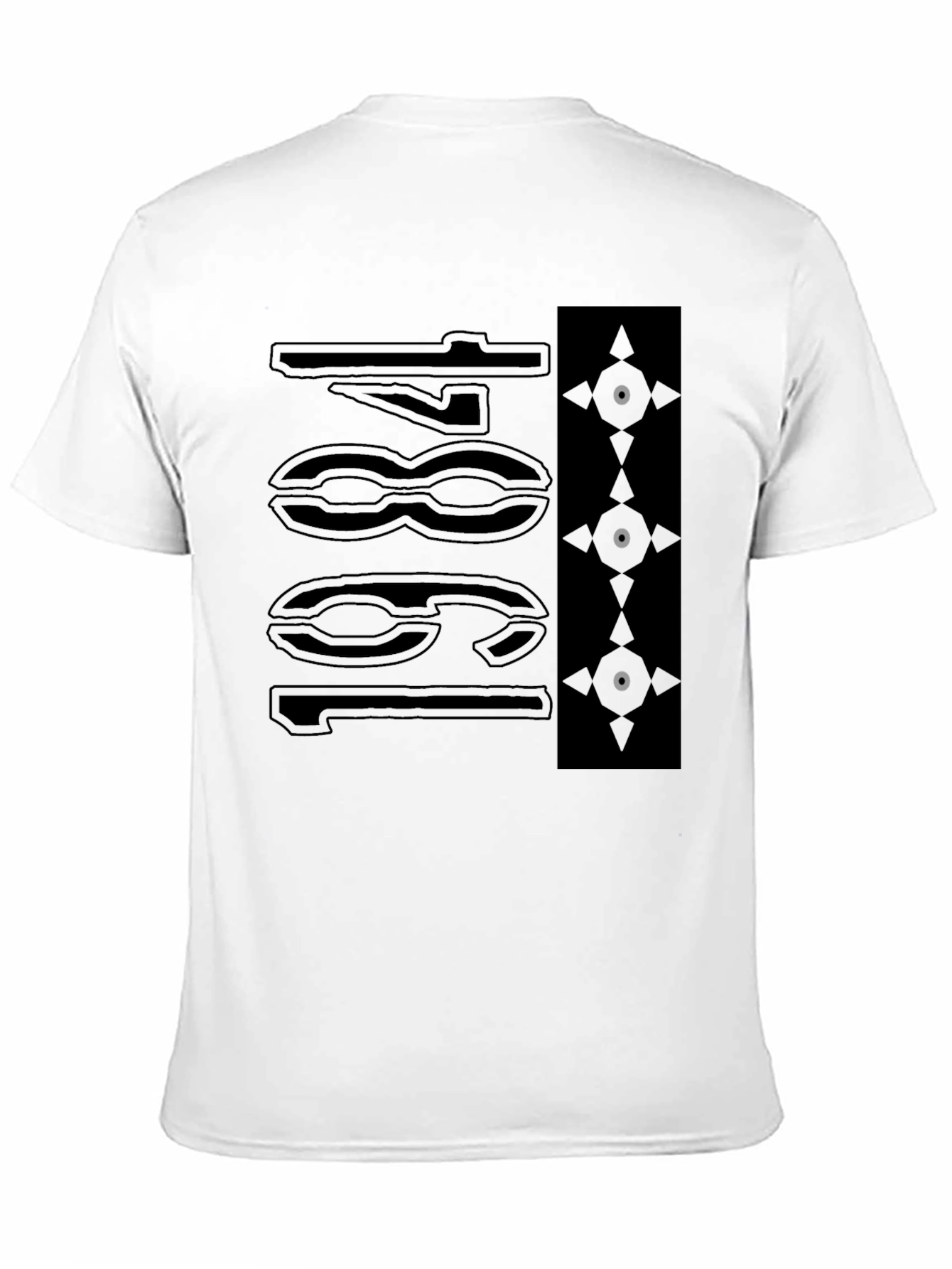 Black Abstract Graphic T-Shirt - Modern Streetwear Style view 11