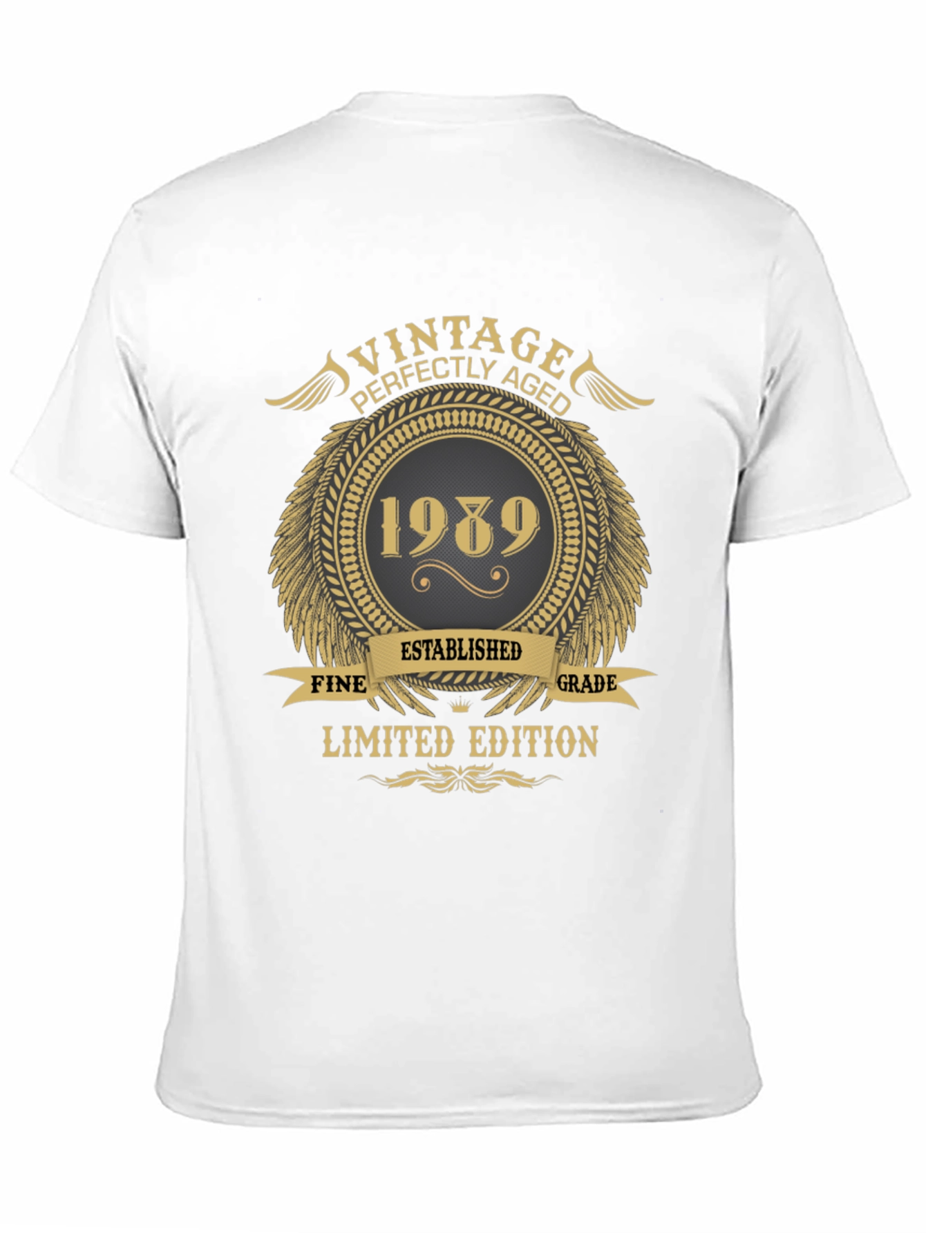 Black Vintage 1989 Limited Edition Black T-Shirt view 11