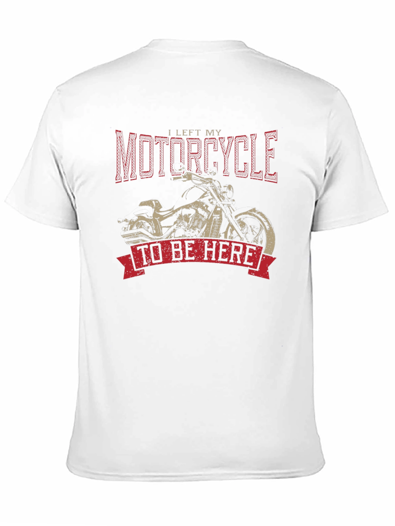 Black Motorcycle T-Shirt - I Left My Motorcycle To Be Here view 11