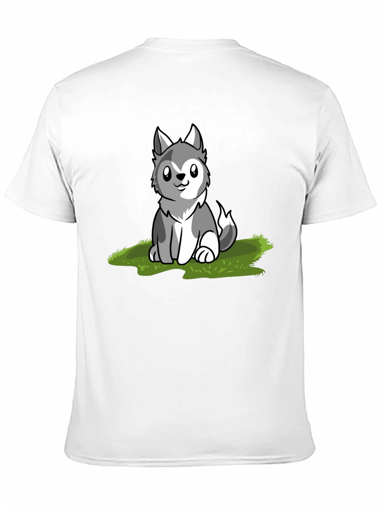 Black Cute Husky Puppy Graphic T-Shirt view 11