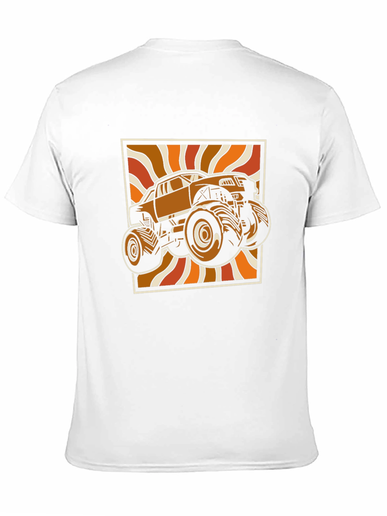 Black Retro Monster Truck Graphic Tee - Black view 11