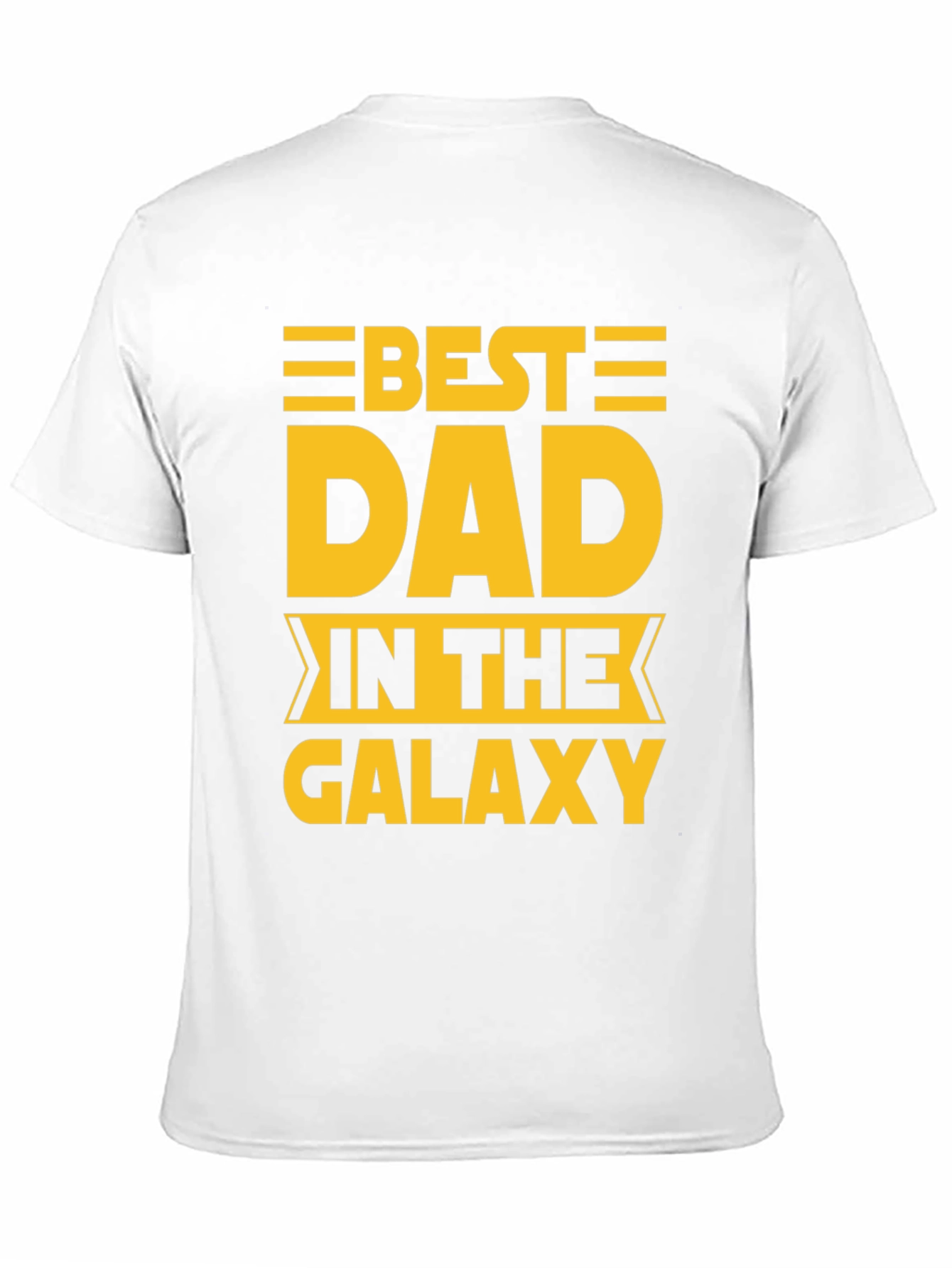 Black Best Dad in The Galaxy Graphic T-Shirt view 11