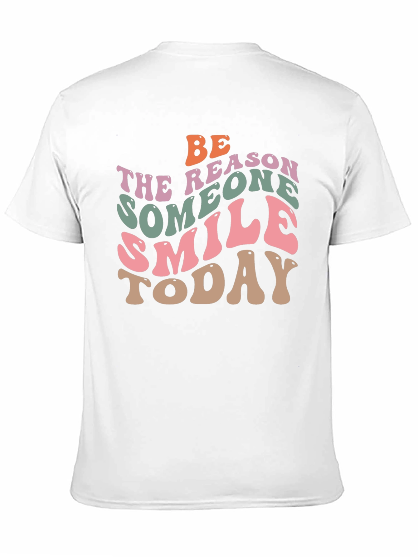 Black Retro Graphic T-Shirt: Be the Reason Someone Smiles Today view 11