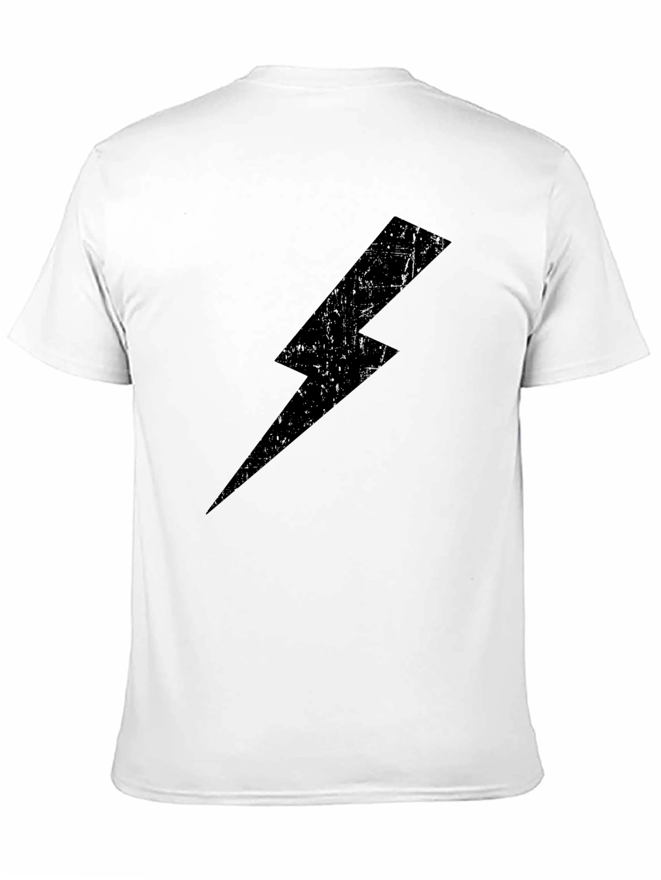 Black Black Lightning Bolt Graphic Tee - Casual Cotton T-Shirt view 11