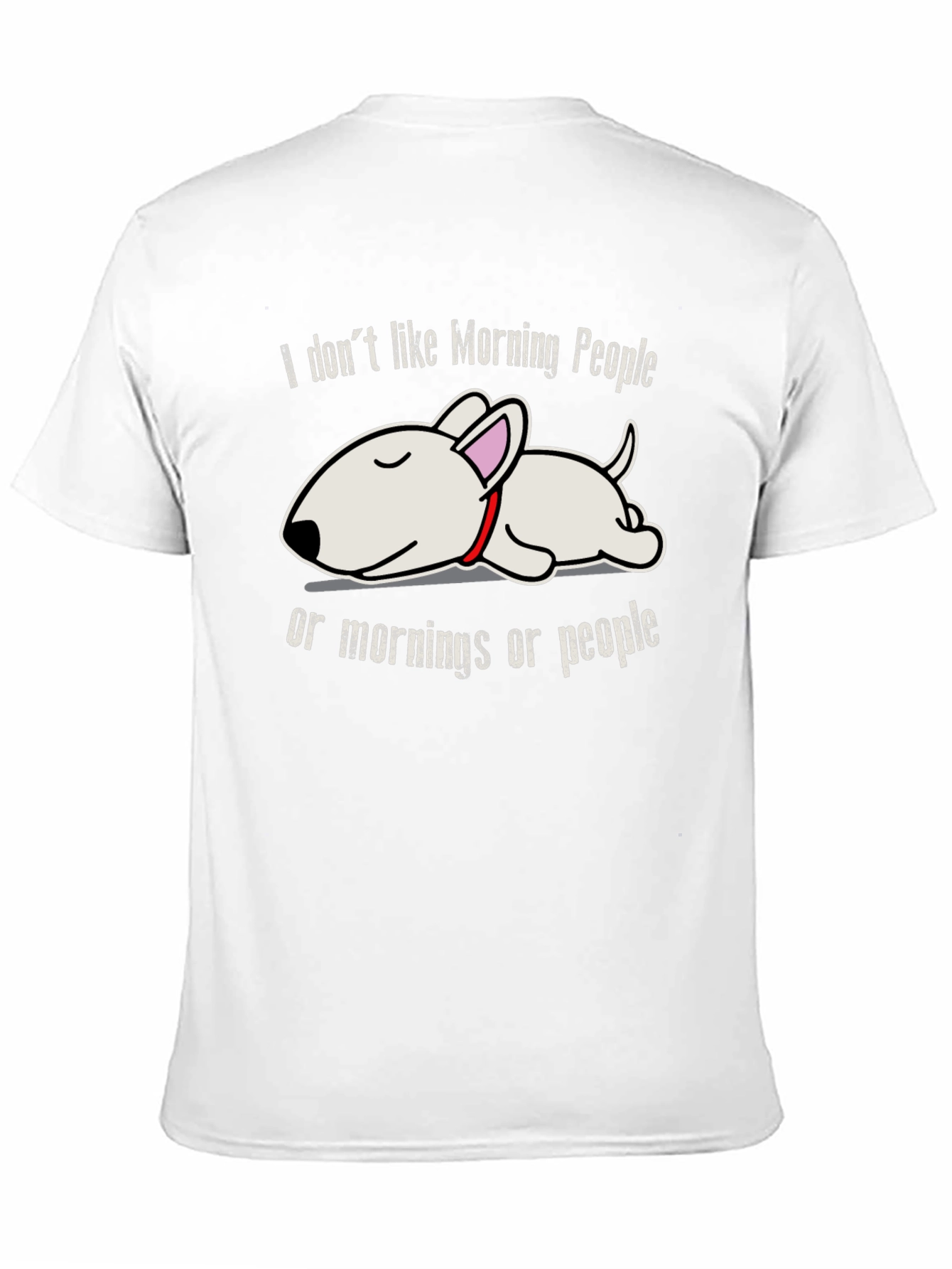 Black Lazy Dog T-Shirt: I Don't Like Morning People Tee view 11