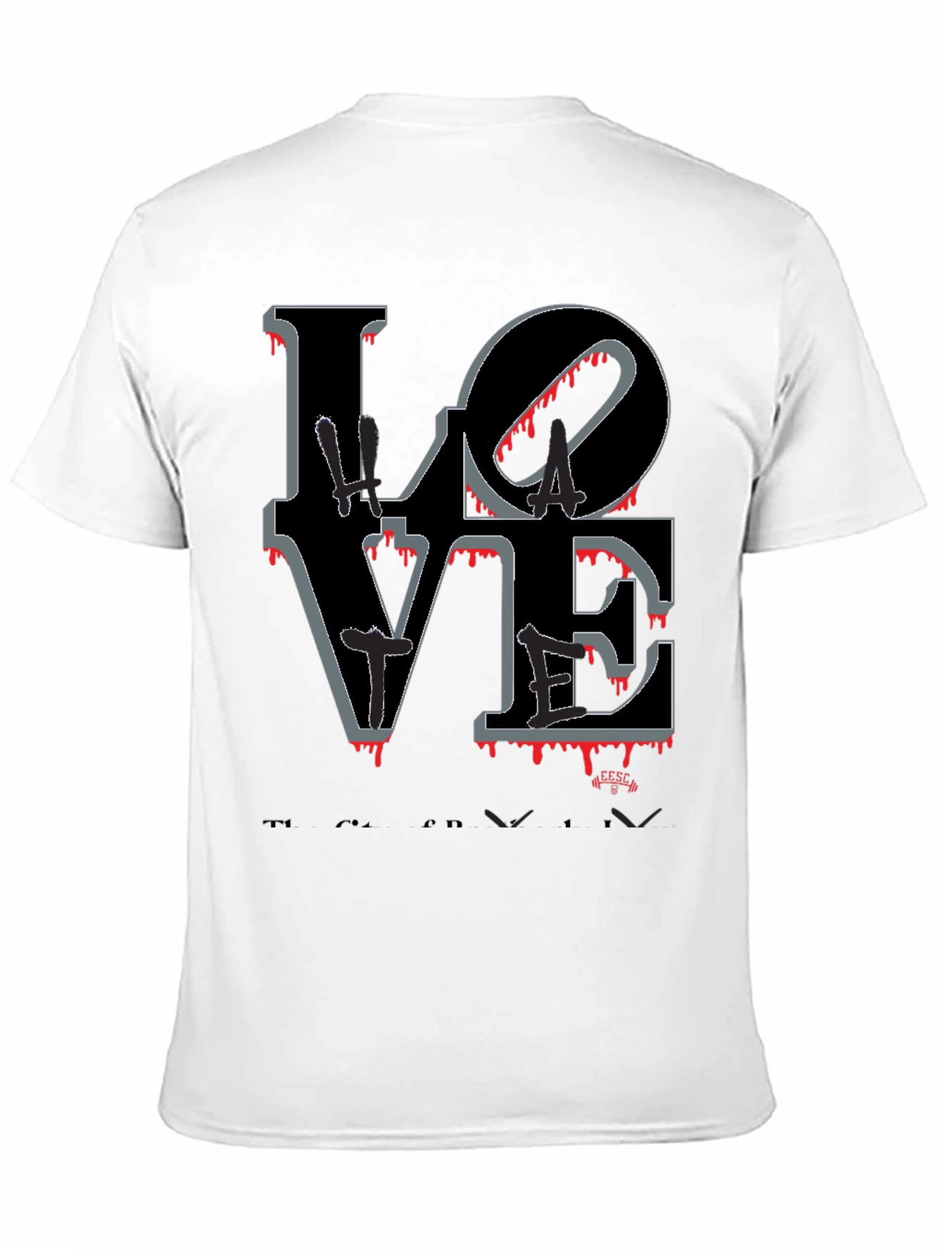 Black Bloody Love Graphic T-Shirt - Men's Crew Neck Tee view 11