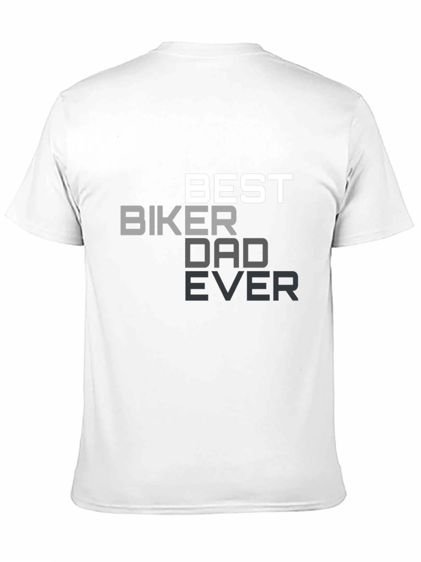 Black Best Biker Dad Ever Black T-Shirt view 11
