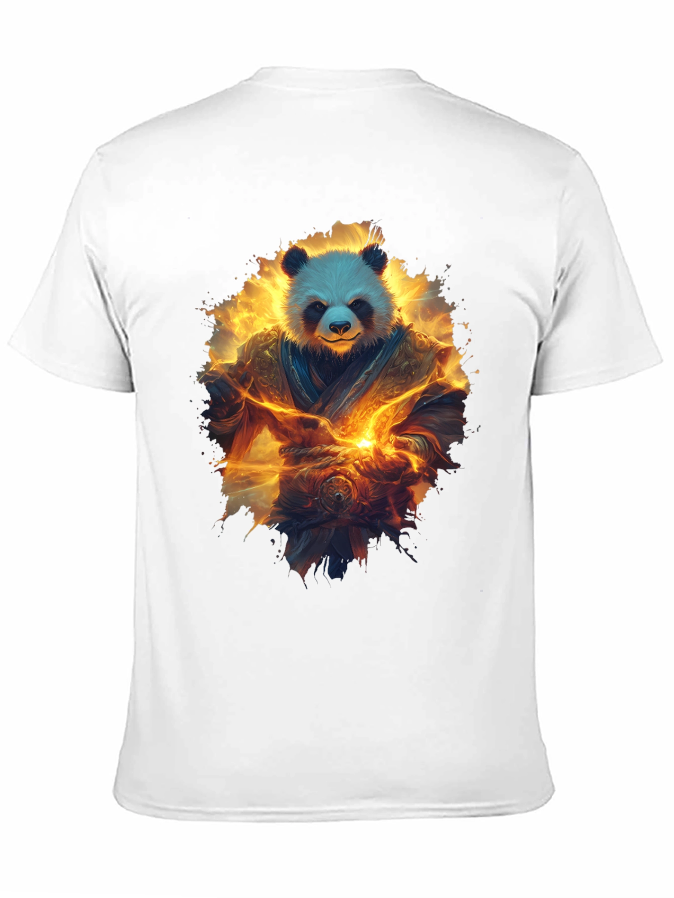 Black Panda Warrior Graphic T-Shirt view 11