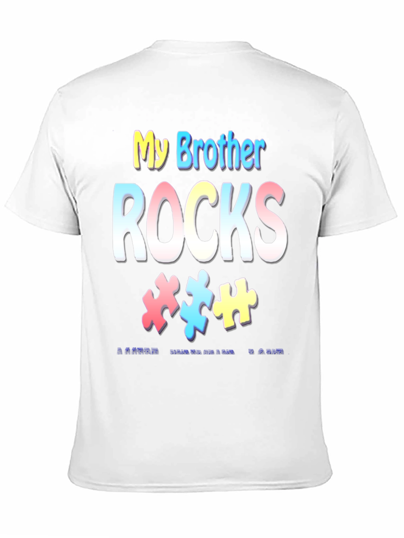 My Brother Rocks Autism Awareness T-Shirt - 11