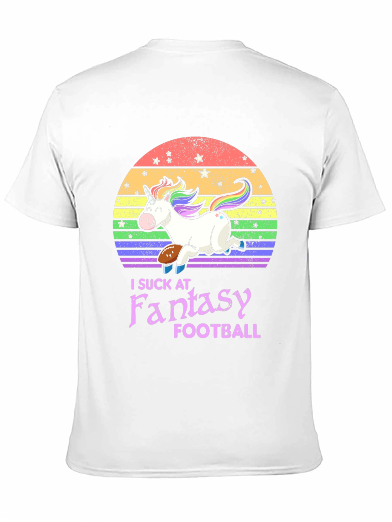 Black Unicorn Fantasy Football T-Shirt view 11